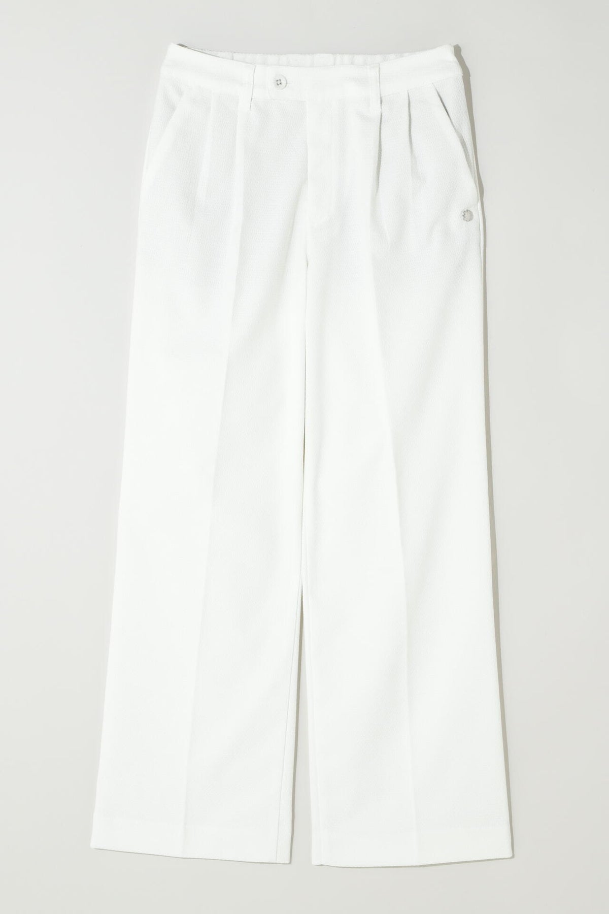 千鳥ジャガードストレッチワイドパンツ (WOMENS)