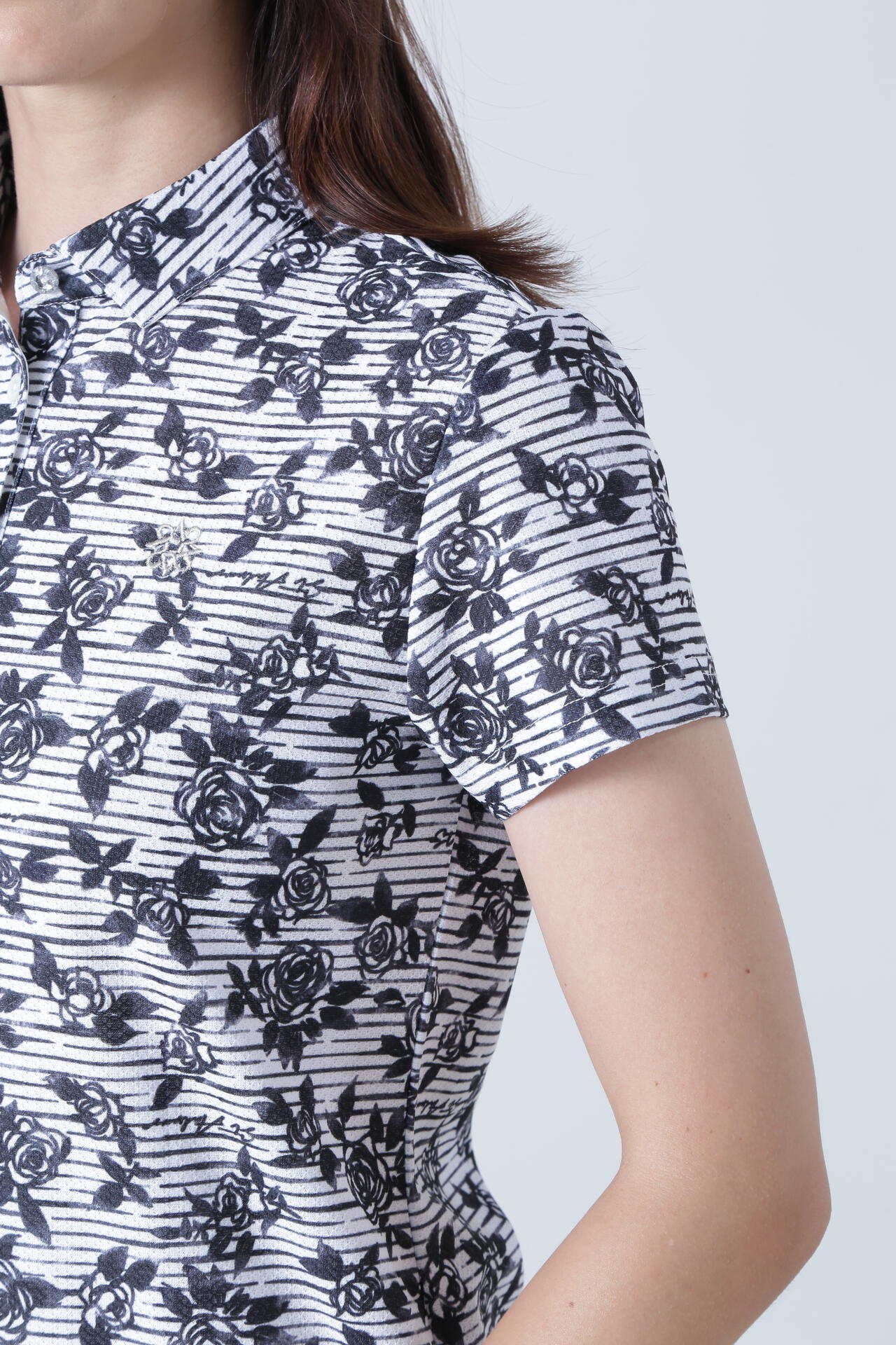 ボニースコットランドプリント 半袖ポロシャツ (WOMENS) | St ANDREWS