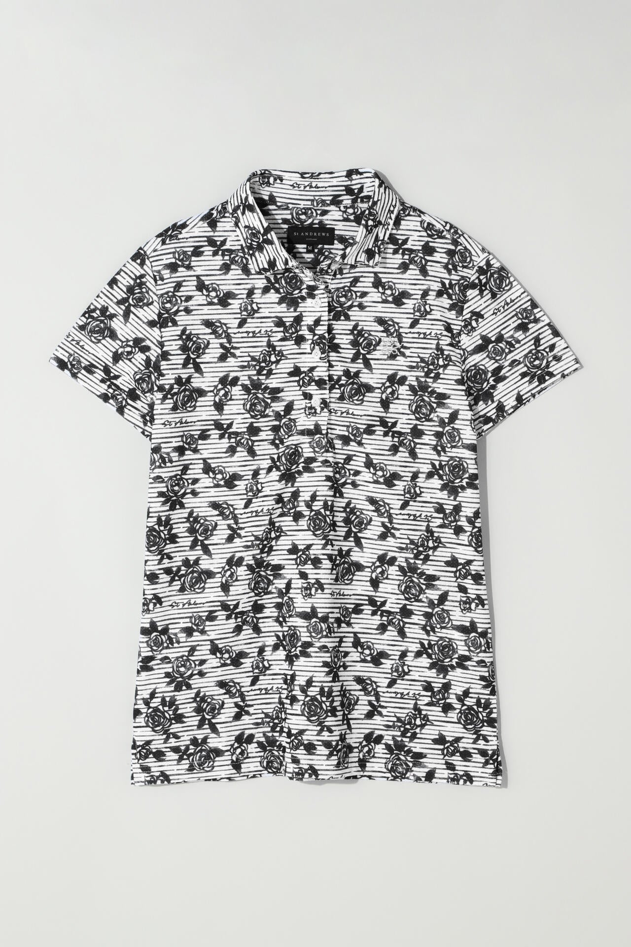 ボニースコットランドプリント 半袖ポロシャツ (WOMENS) | St ANDREWS