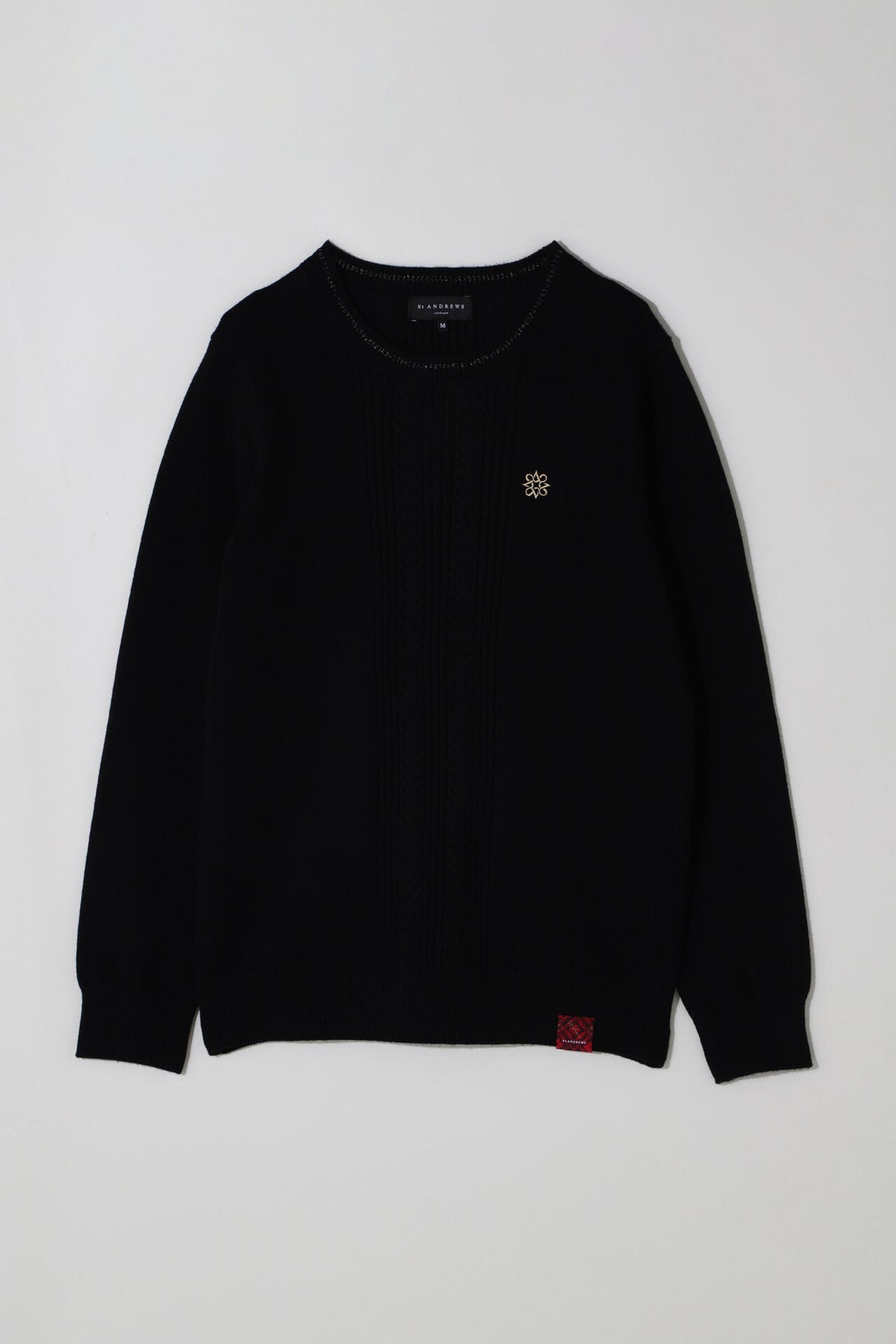 12Gカシミヤ混 クルーネックニットプルオーバー (WOMENS)