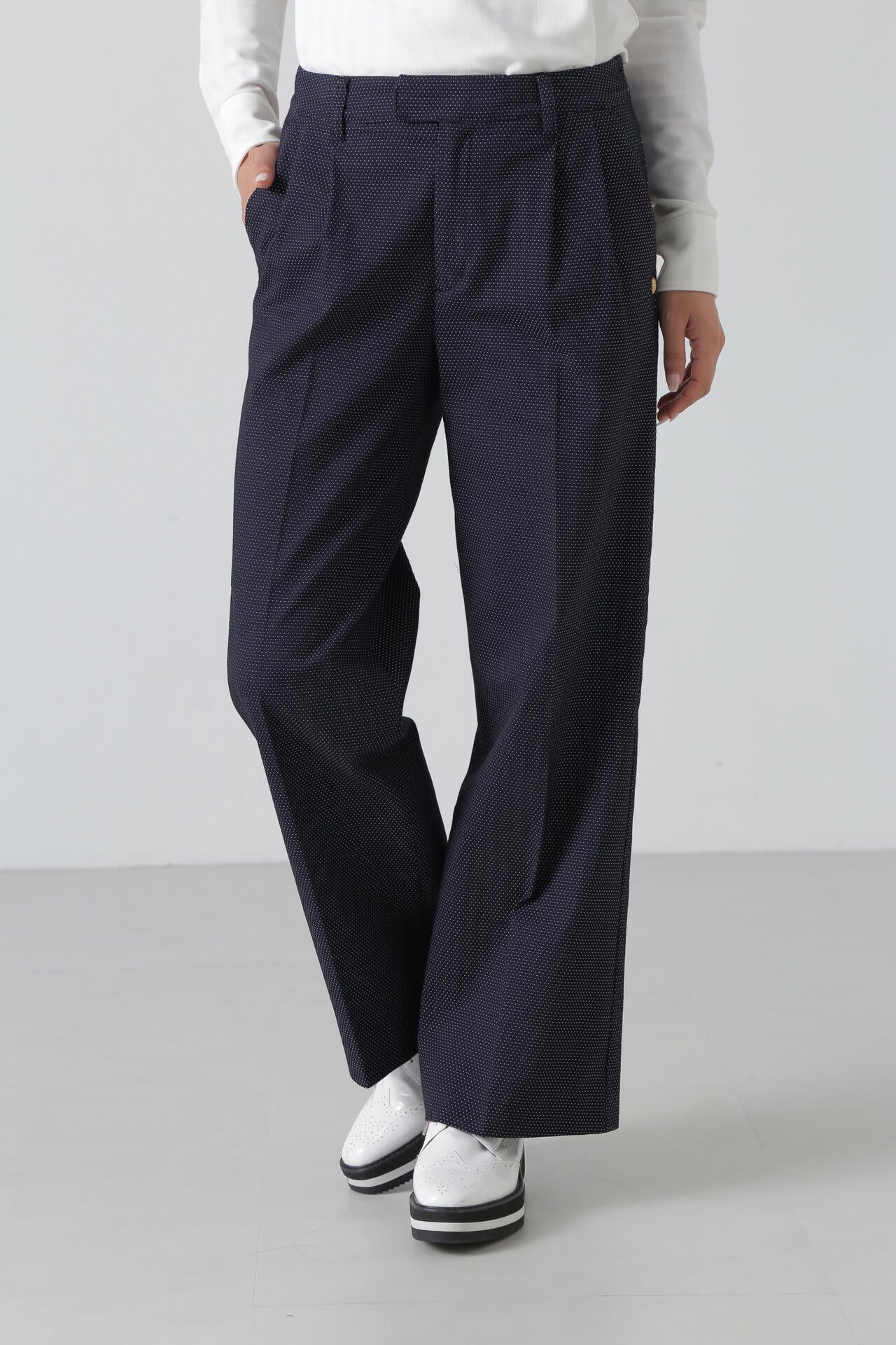 ドットドビーストレッチパンツ (WOMENS) | St ANDREWS（セント