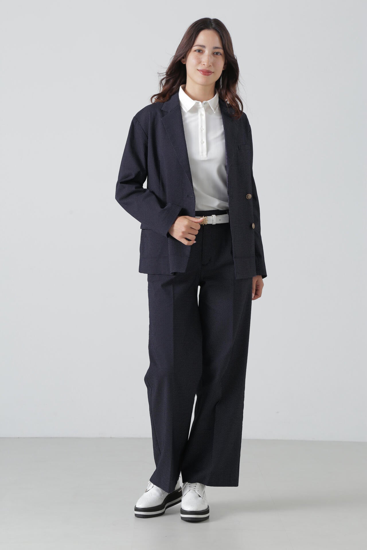 ドットドビーストレッチパンツ (WOMENS) | St ANDREWS（セント