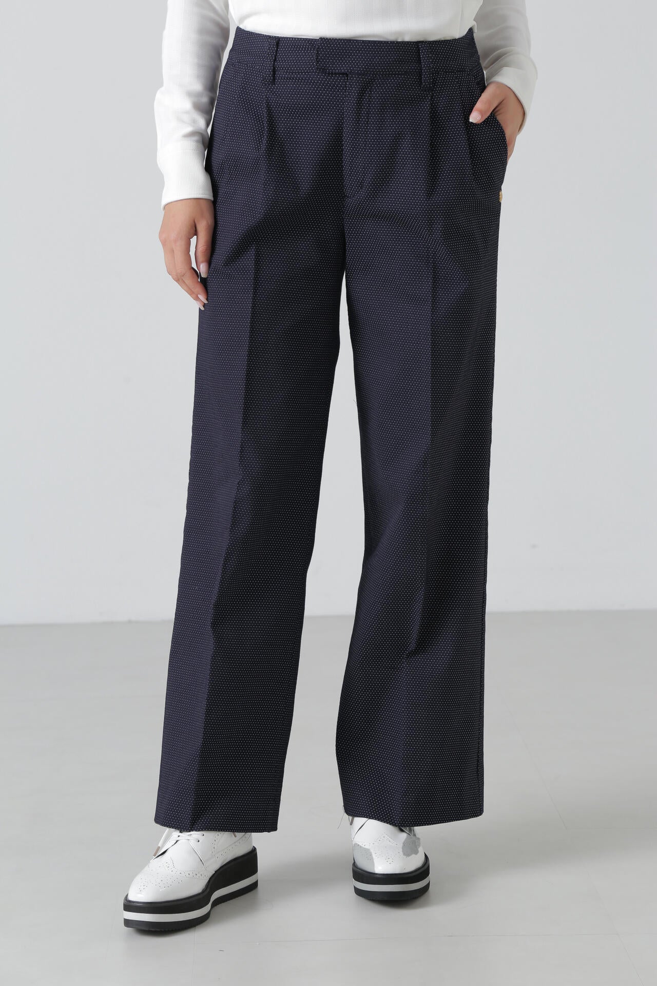 ドットドビーストレッチパンツ (WOMENS) | St ANDREWS（セント