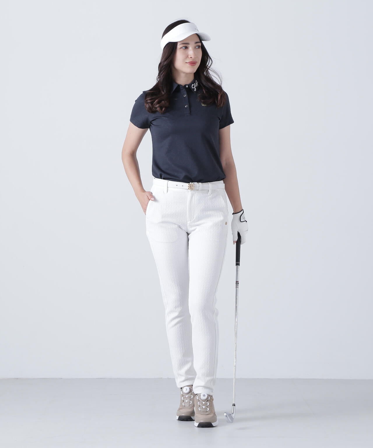 クレストジャガードストレッチパンツ (WOMENS) | St ANDREWS（セント