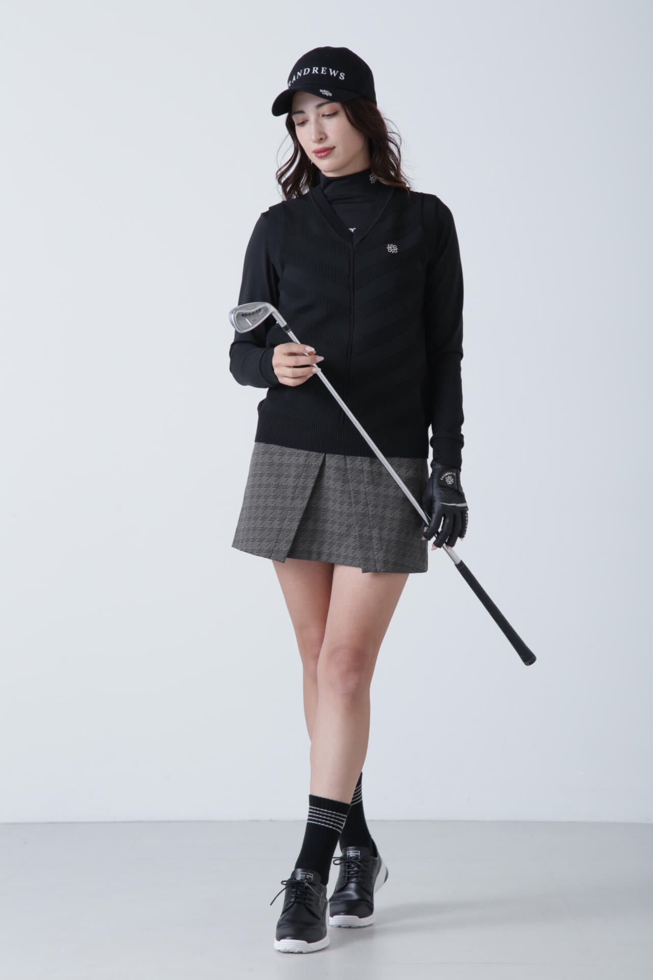 ジオメトリックジャガードスカート (WOMENS)
