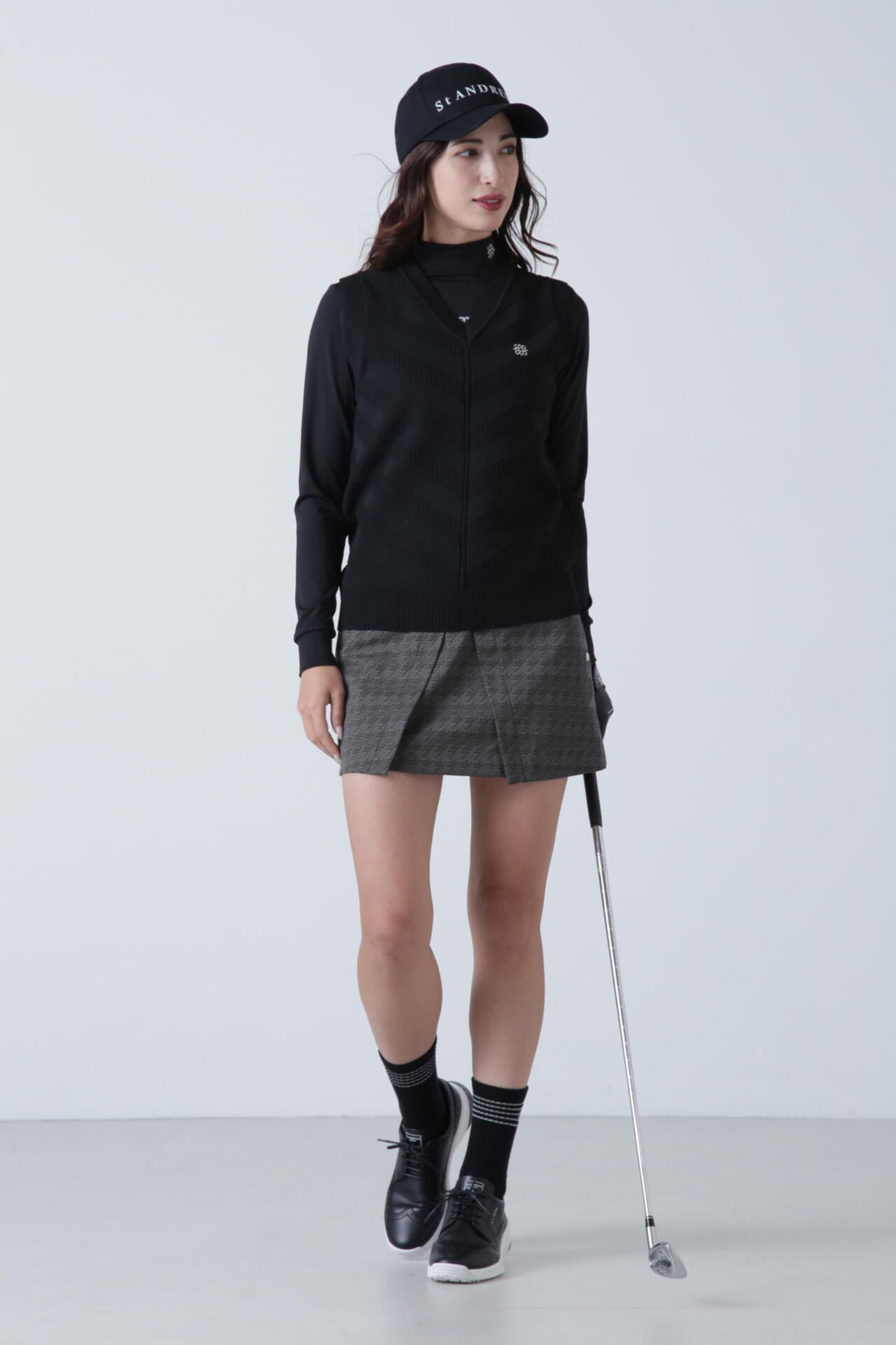 ジオメトリックジャガードスカート (WOMENS)