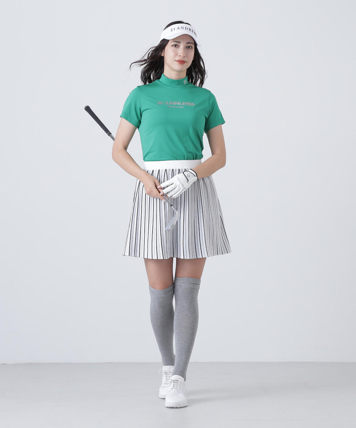 16Gダブルジャガードニットスカート (WOMENS)