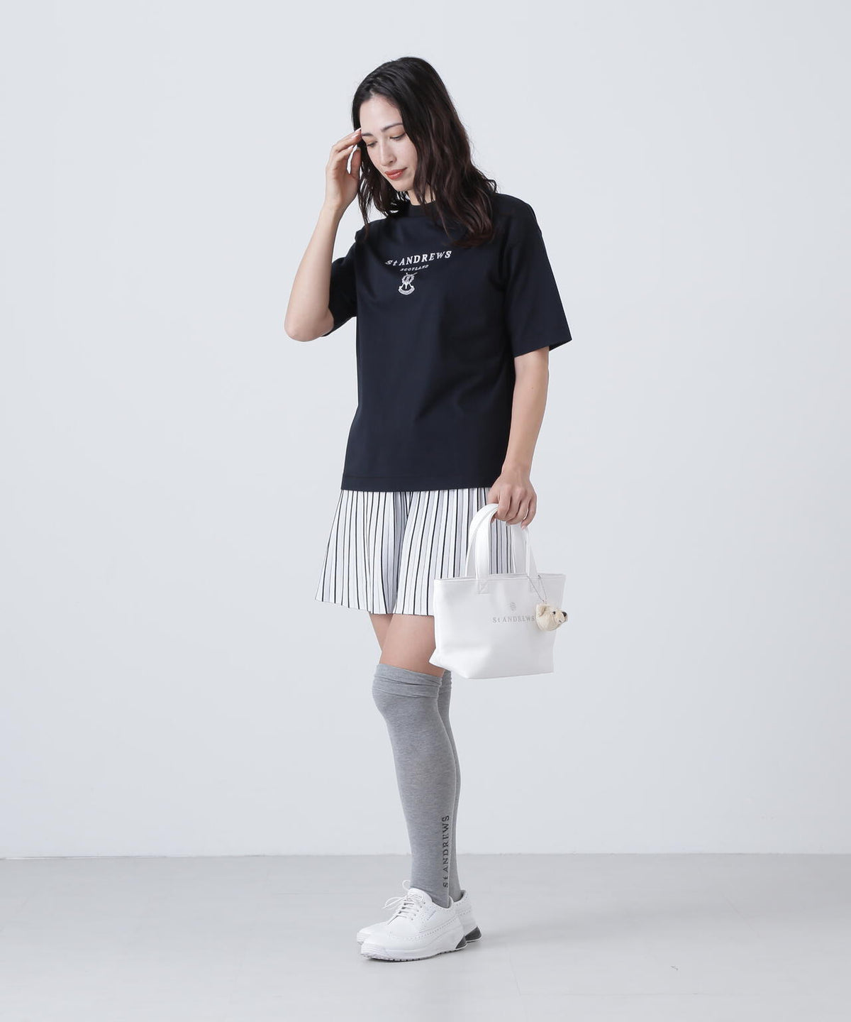 16Gダブルジャガードニットスカート (WOMENS)