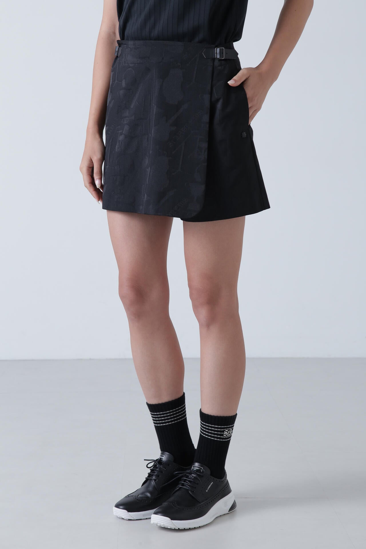 ミュージック柄ジャガードキュロットスカート (WOMENS)