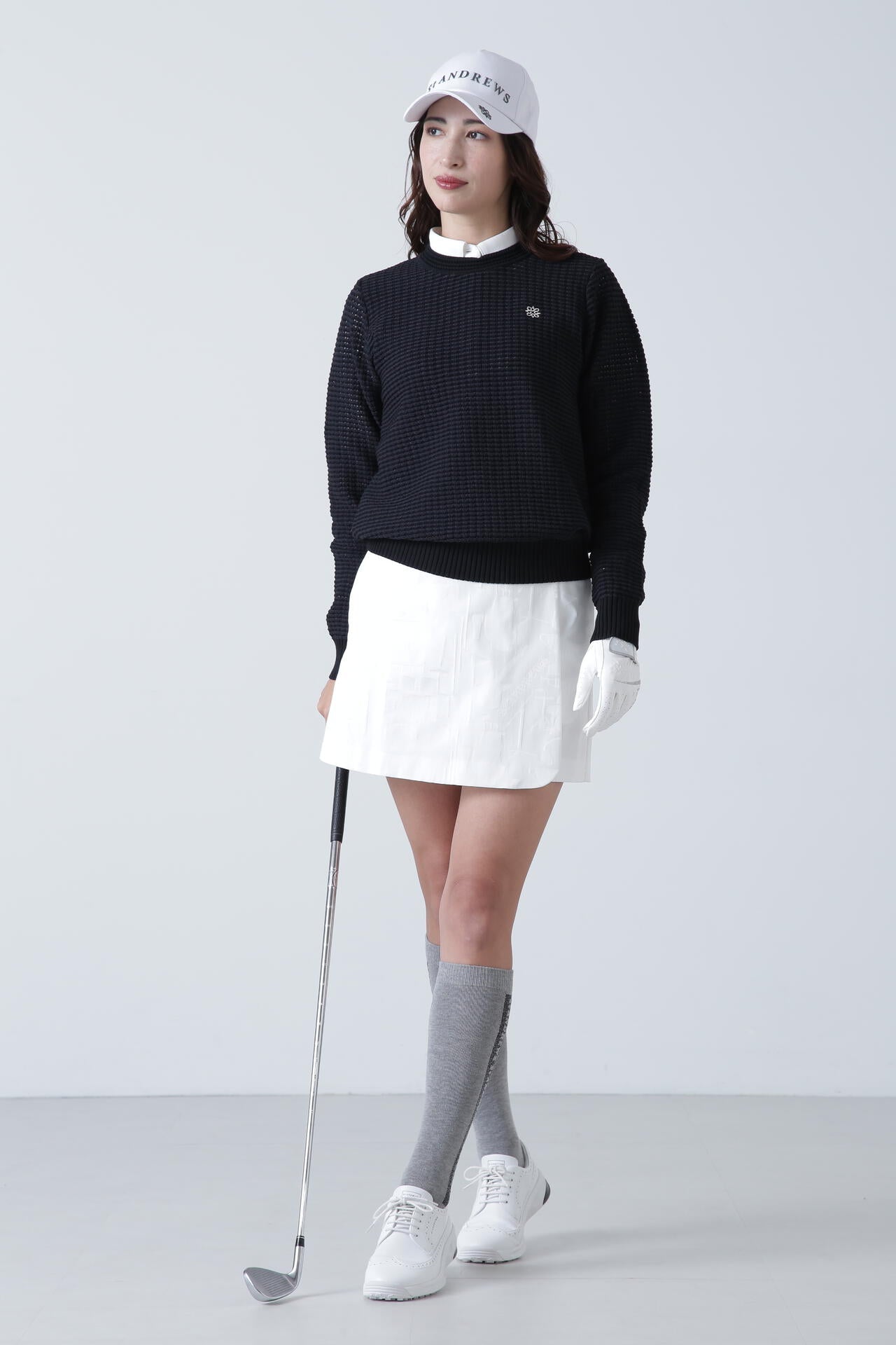 ミュージック柄ジャガードキュロットスカート (WOMENS)