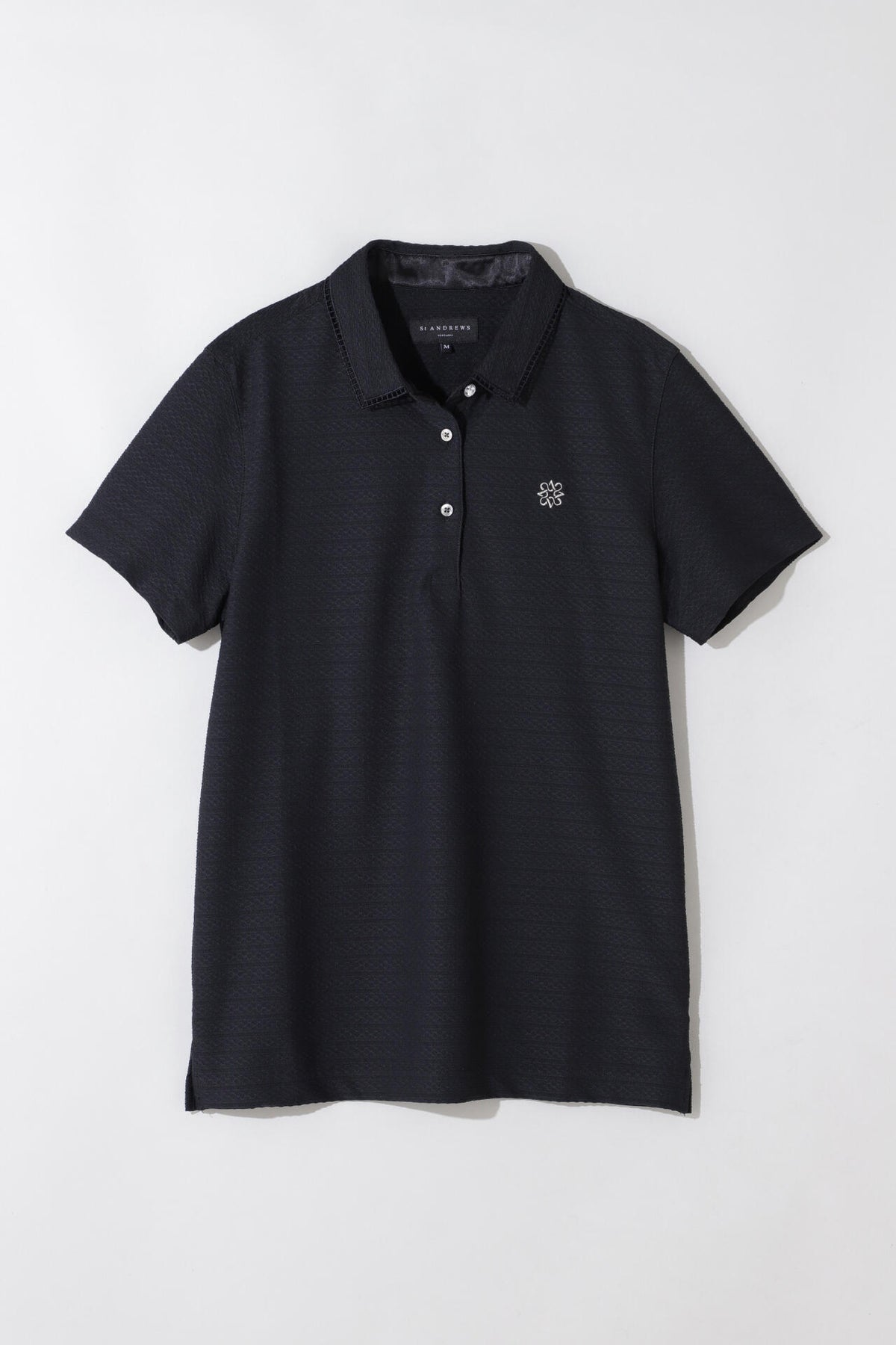 縄柄ジャガード半袖シャツ (WOMENS)
