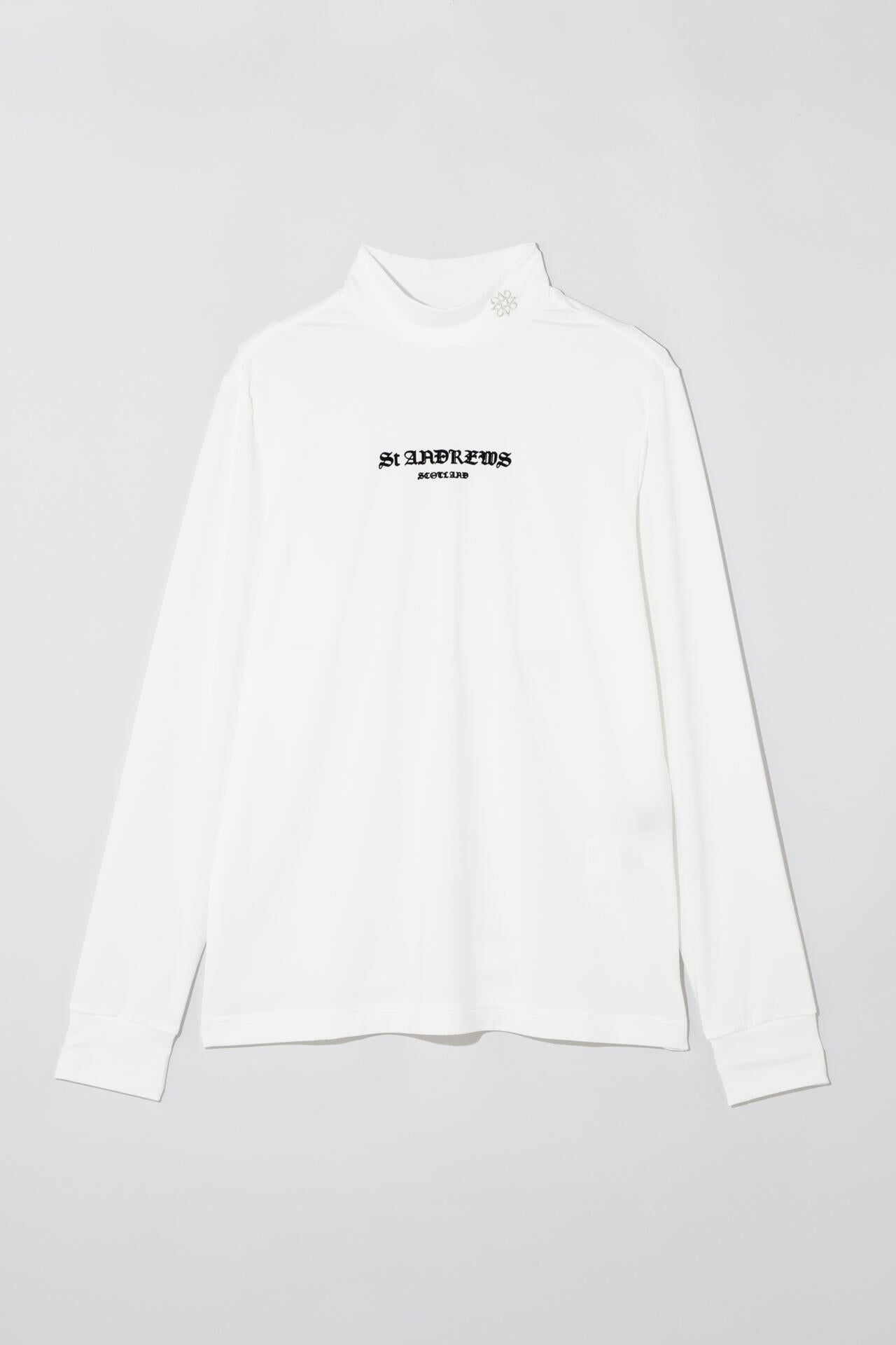カチオンポリエステルベア天長袖ハイネックカットソー (WOMENS)