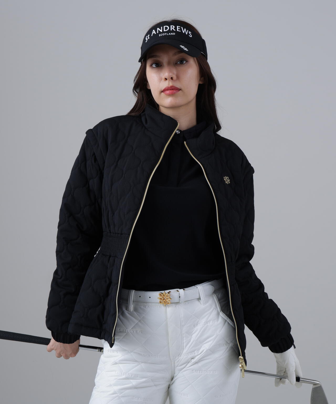 ウェーブストレッチ中綿ブルゾン (WOMENS)