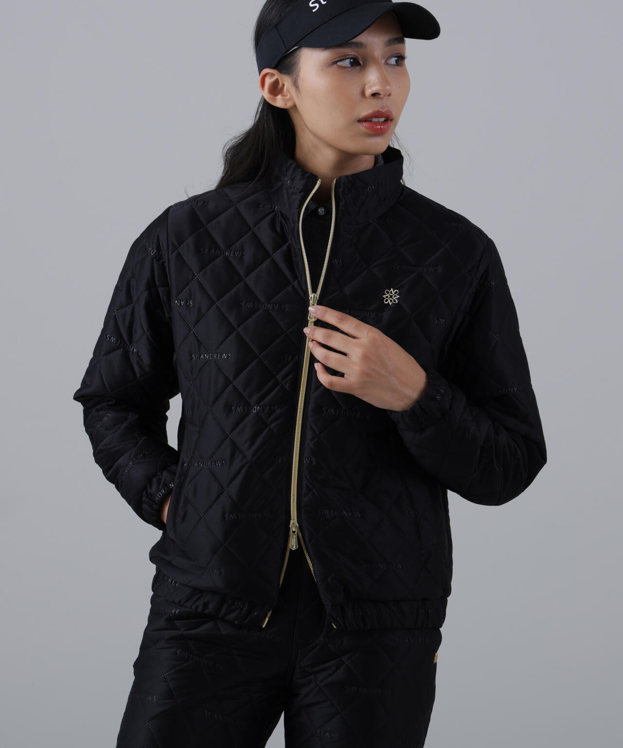 ロゴピンソニック中綿ブルゾン (WOMENS)