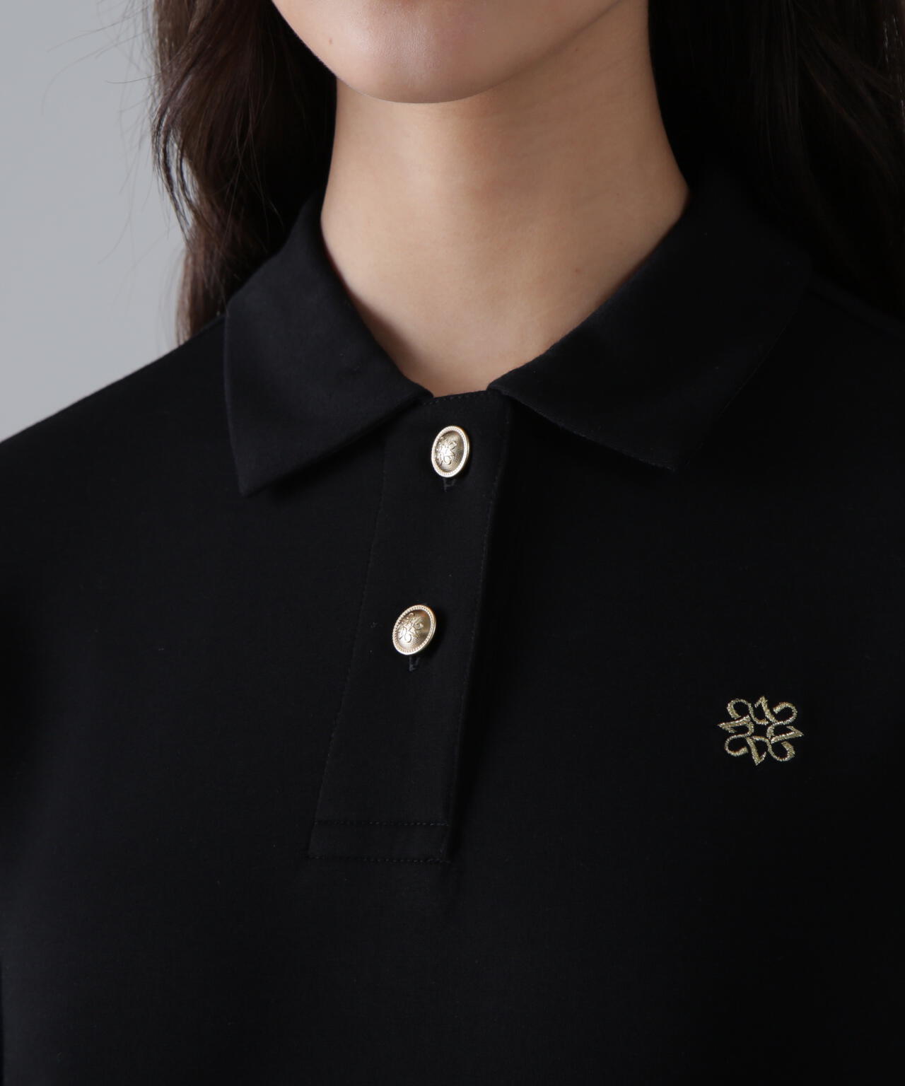 ダンボールニットポロワンピース (WOMENS)