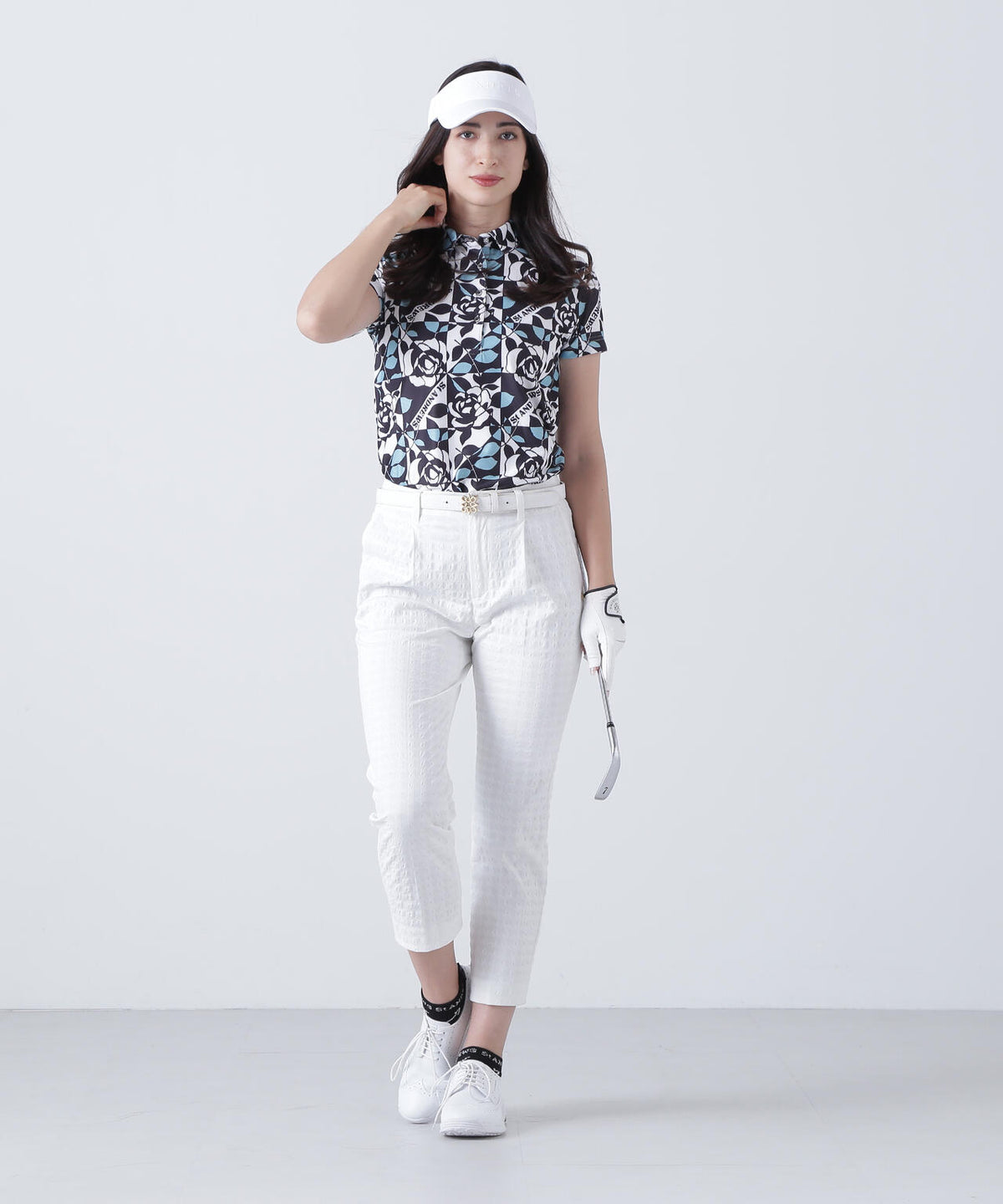 千鳥楊柳ストレッチパンツ (WOMENS)