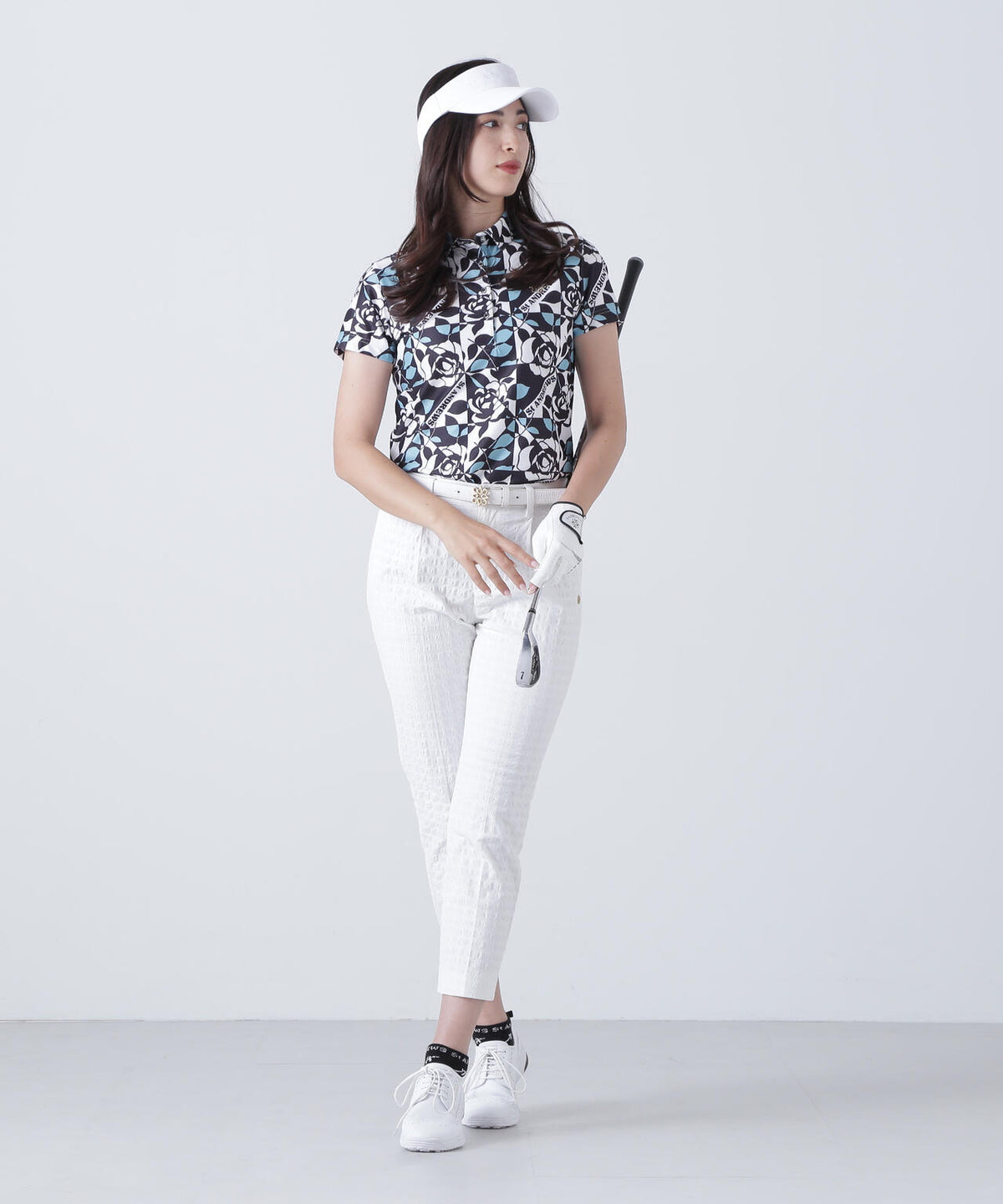 千鳥楊柳ストレッチパンツ (WOMENS)