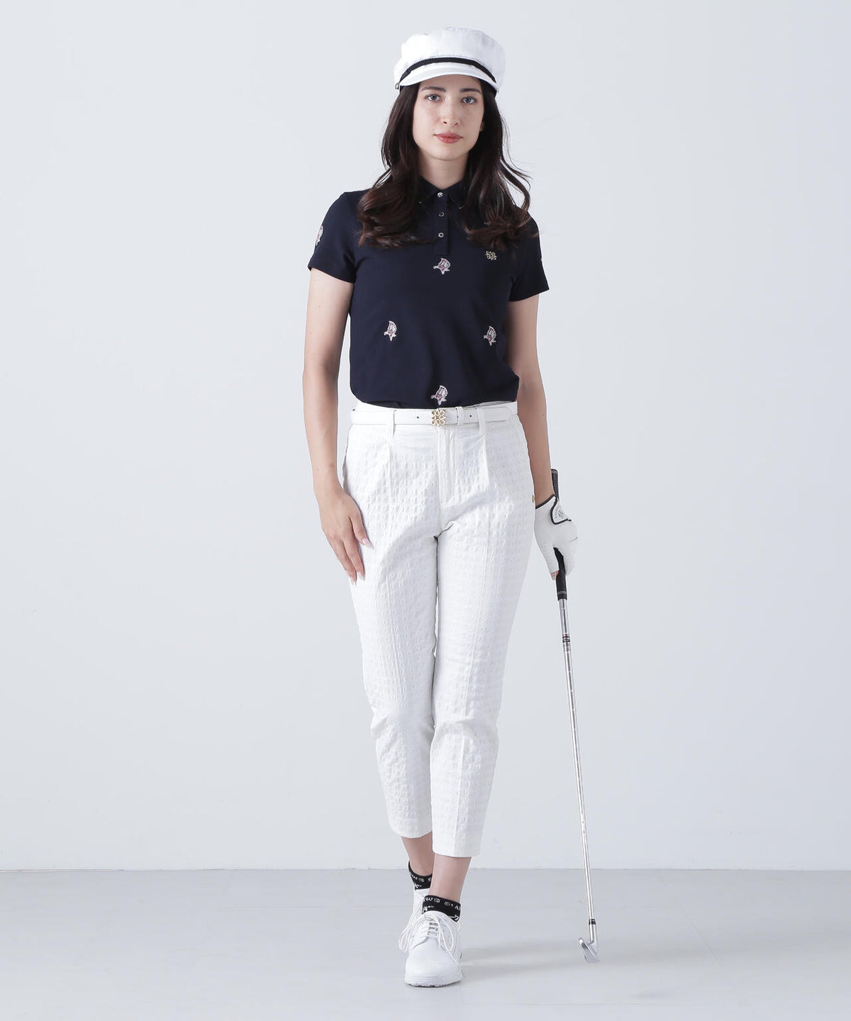 千鳥楊柳ストレッチパンツ (WOMENS)