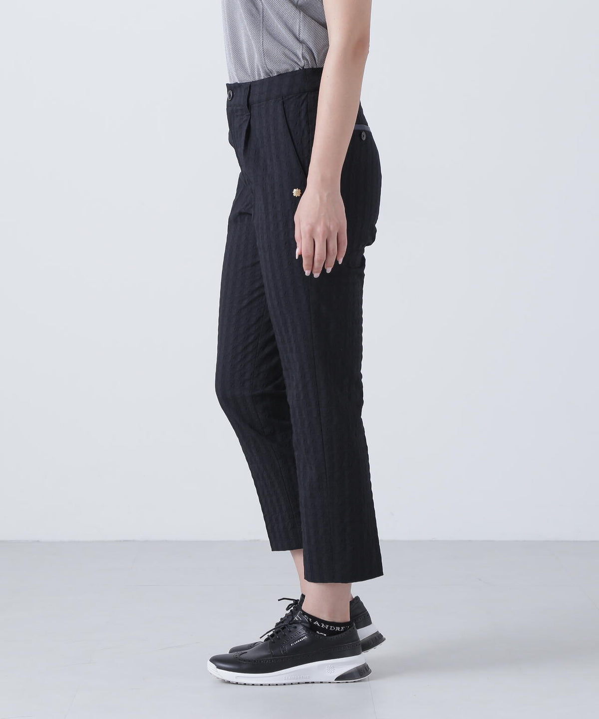 千鳥楊柳ストレッチパンツ (WOMENS)