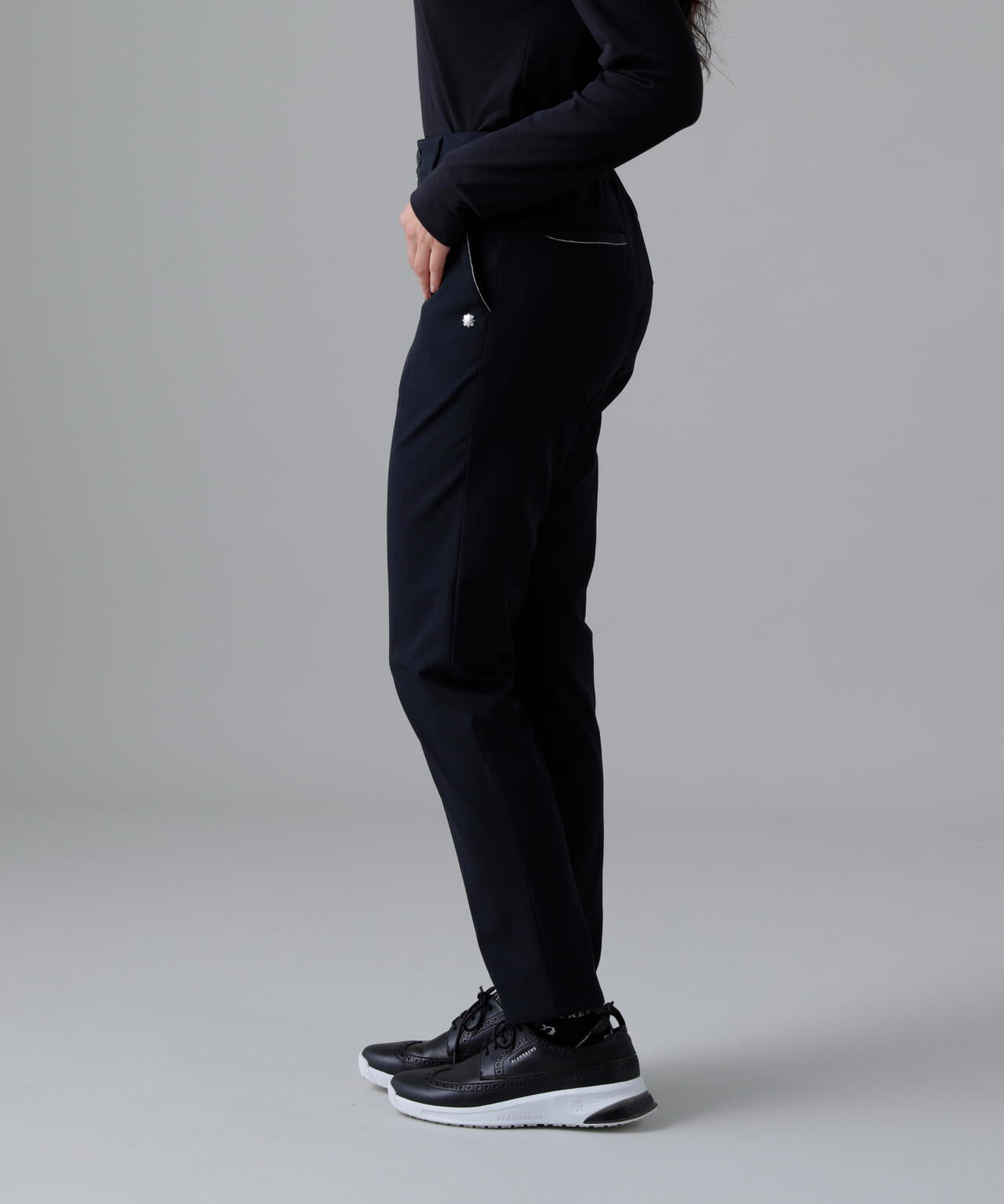 新品　セントアンドリュース　パンツ　ジョガー　ストレッチ　ブラック　LLサイズ 二重織2WAYストレッチパンツ (WOMENS) | St ANDREWS（セント