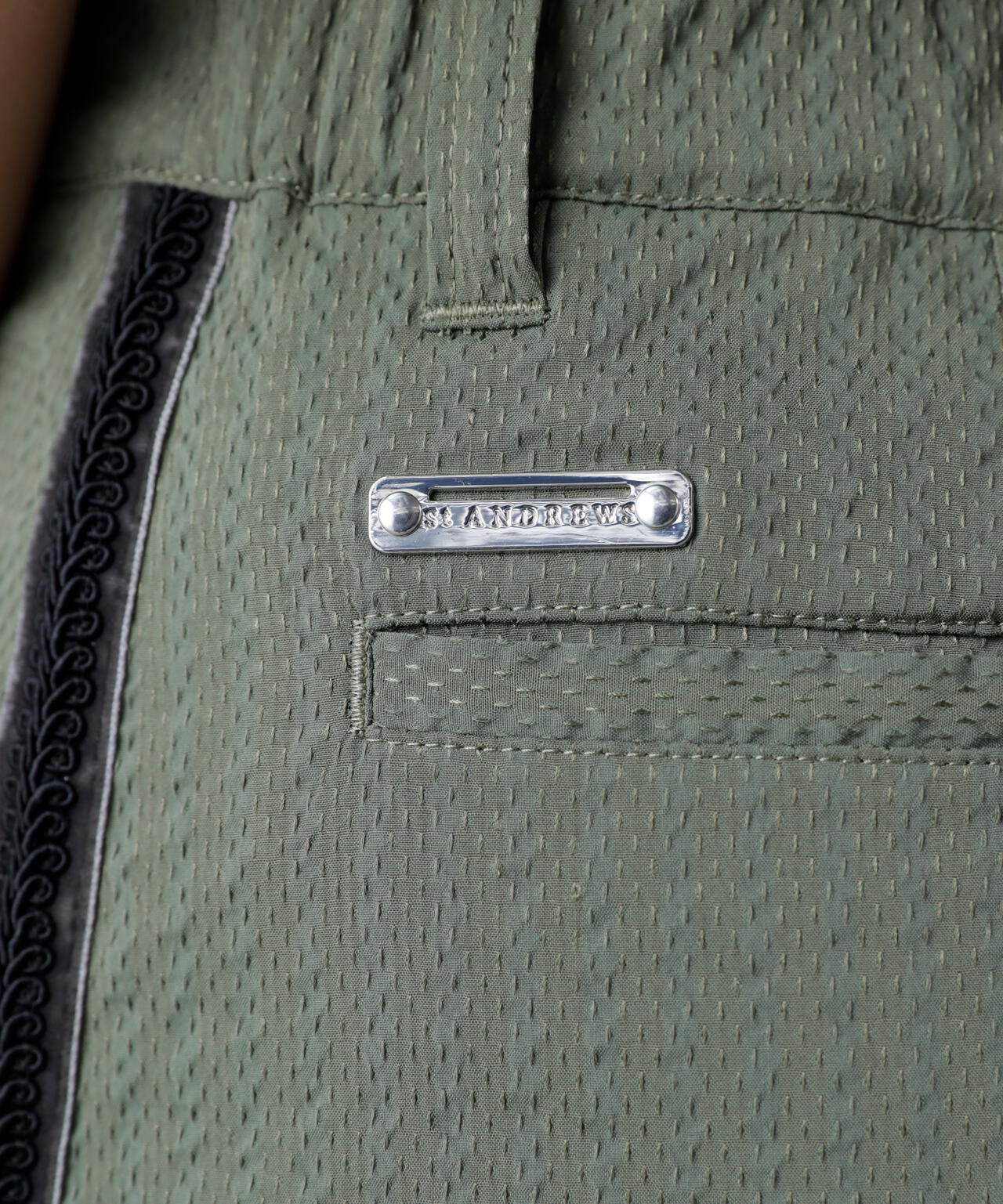 ドットストライプジャカード台形スカート (WOMENS)