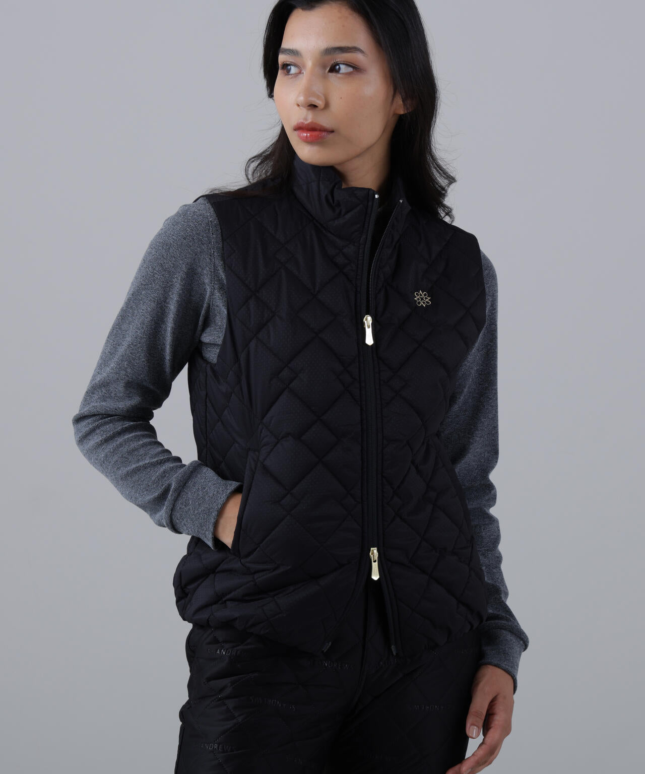 ドットストレッチキルトベスト (WOMENS) | St ANDREWS（セント