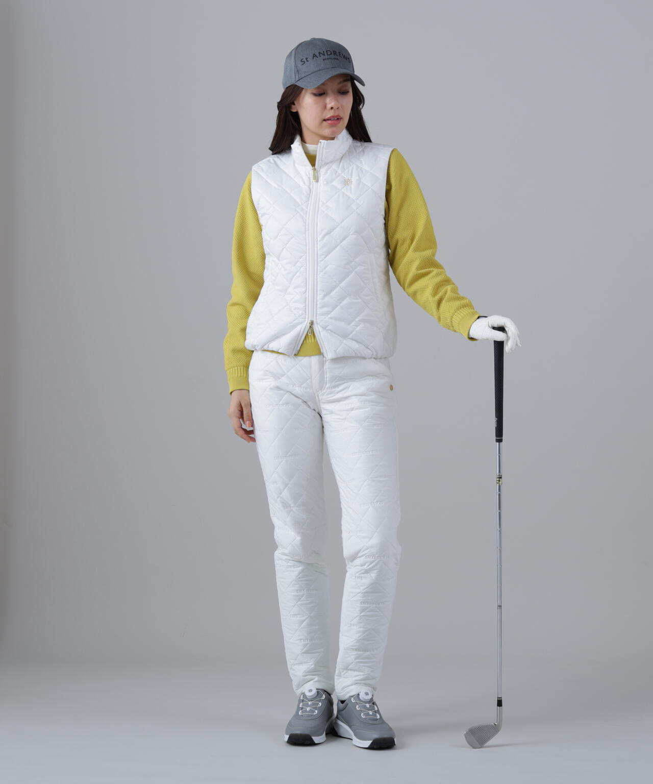 ドットストレッチキルトベスト (WOMENS) | St ANDREWS（セント