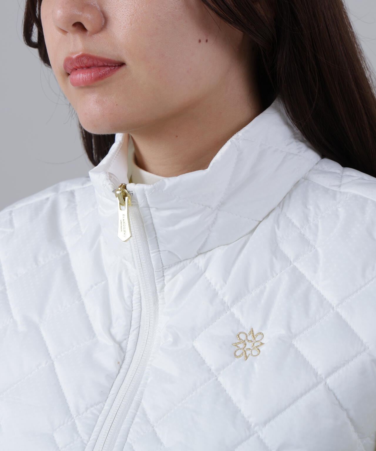 ドットストレッチキルトベスト (WOMENS)