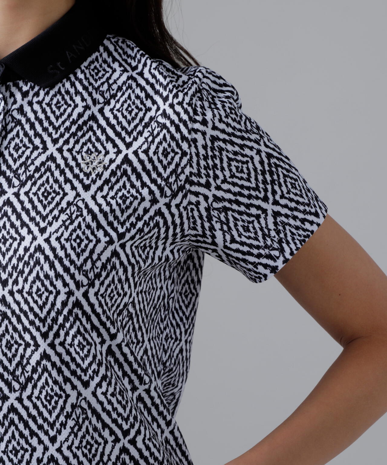 SPXダイヤプリント半袖ポロシャツ (WOMENS)