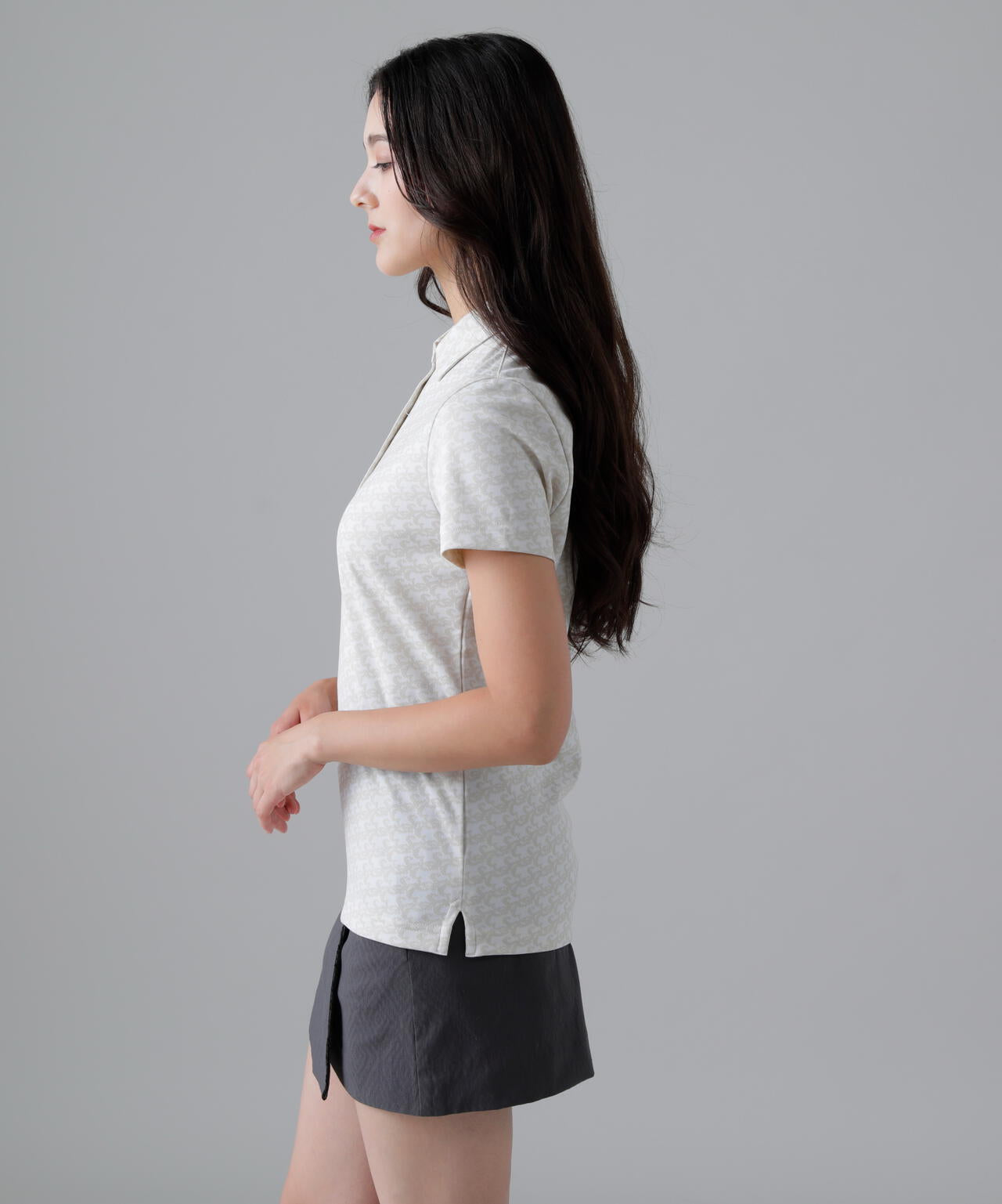 SA ロゴトッドジャガード半袖シャツ (WOMENS) | St ANDREWS