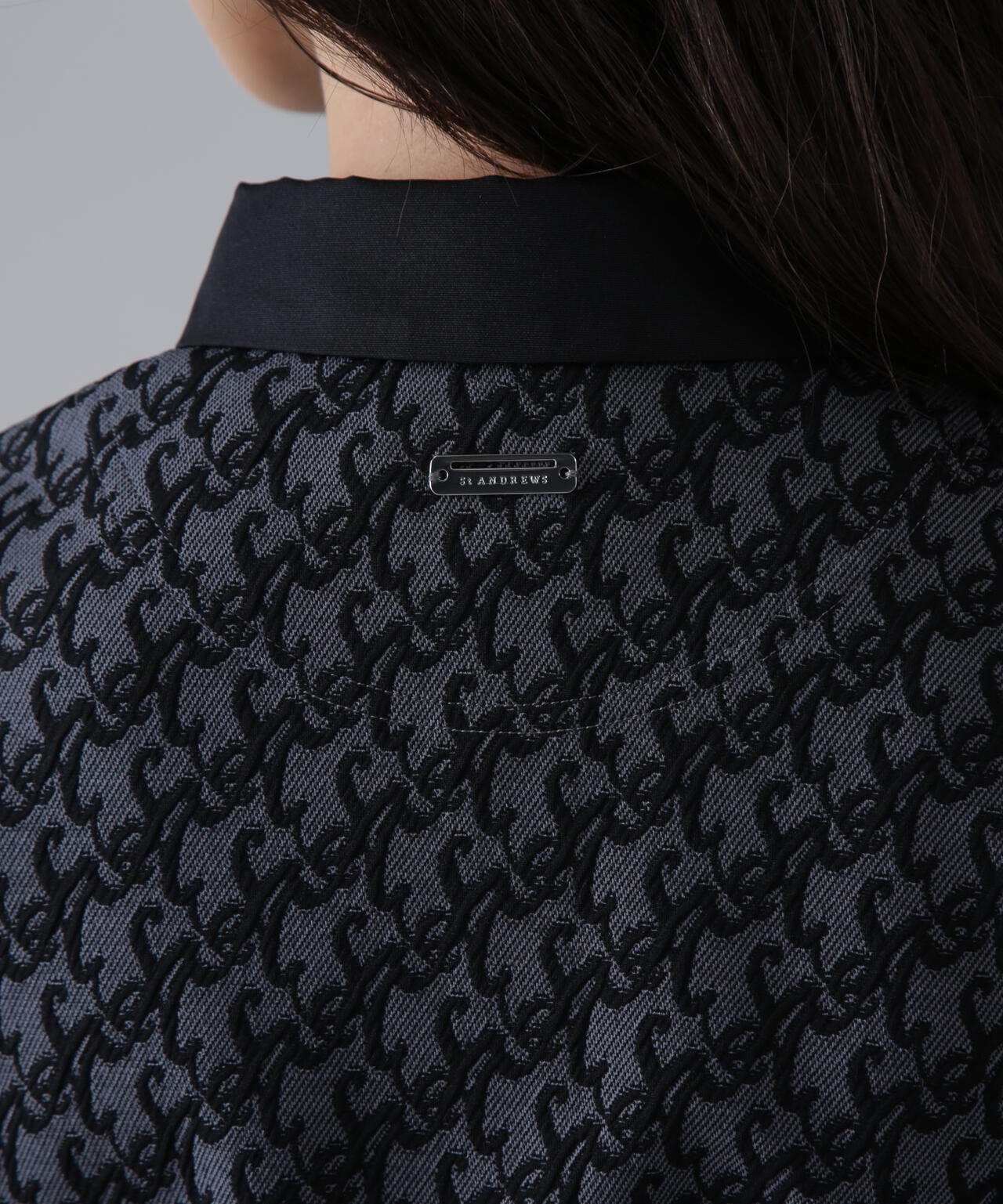 SAロゴふくれジャガード長袖シャツ (WOMENS)