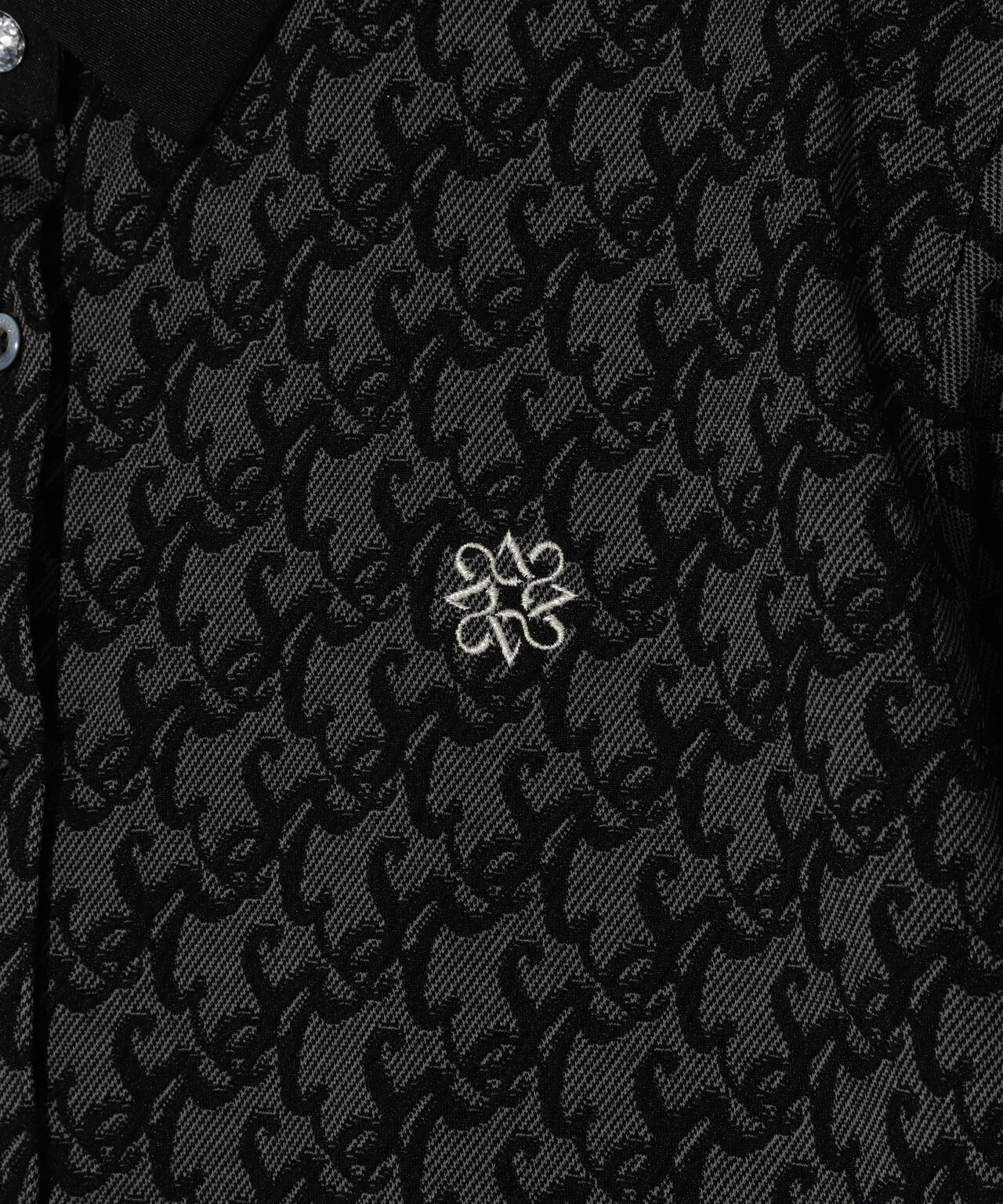 SAロゴふくれジャガード長袖シャツ (WOMENS)