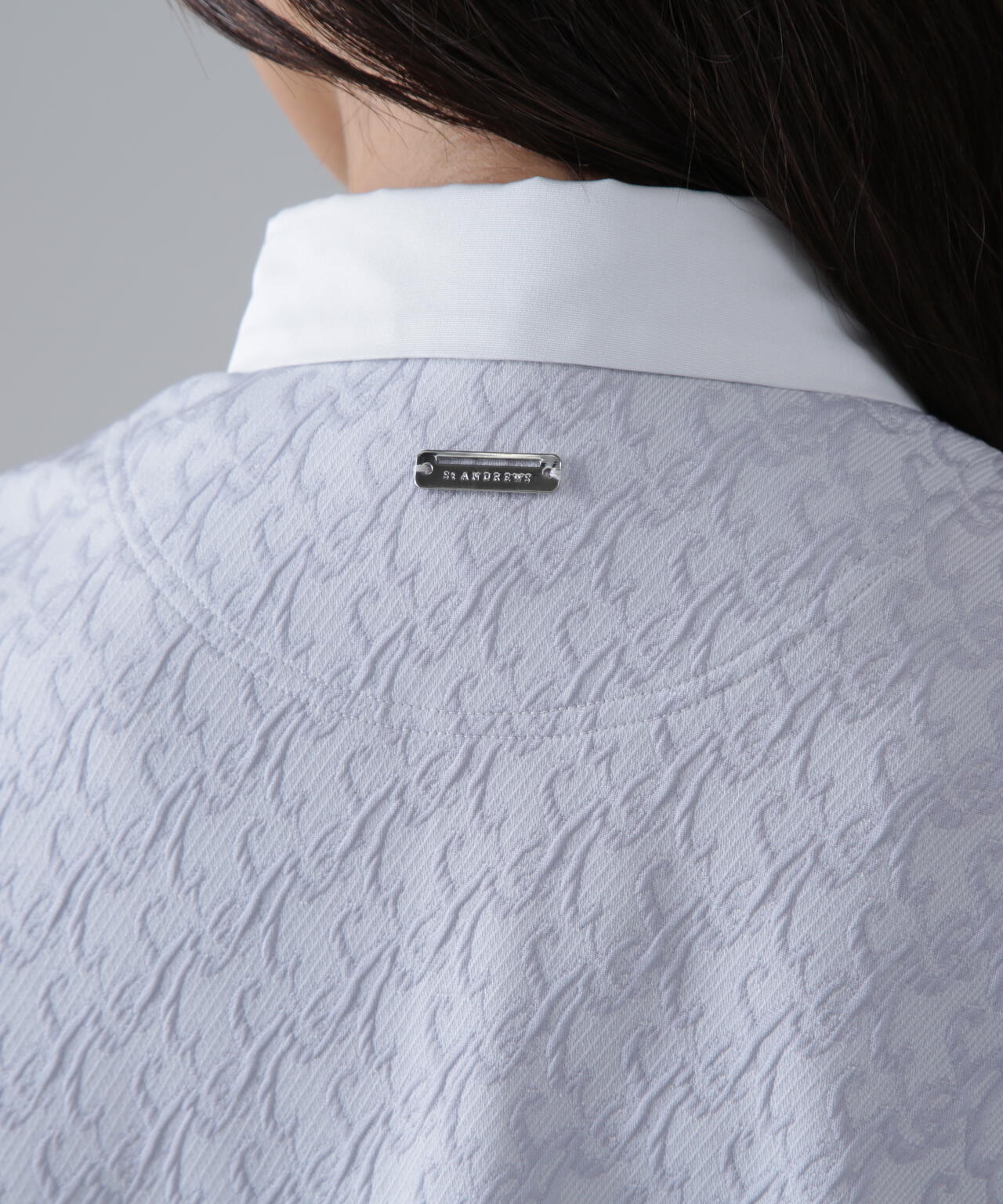 SAロゴふくれジャガード長袖シャツ (WOMENS)