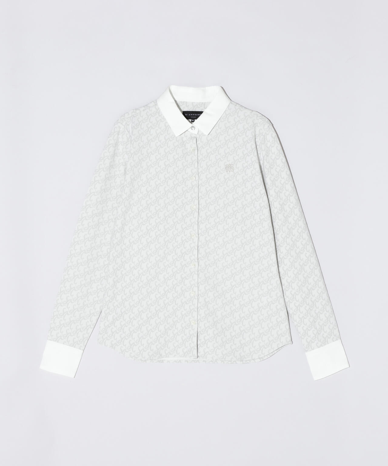 SAロゴふくれジャガード長袖シャツ (WOMENS)