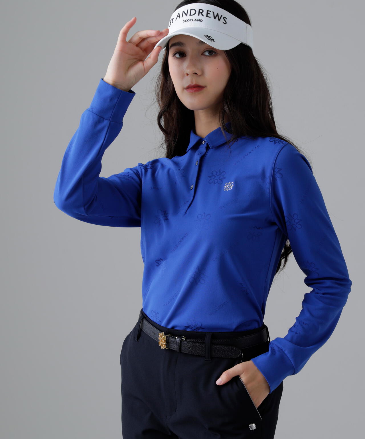 ロゴケルトジャガード長袖シャツ (WOMENS)