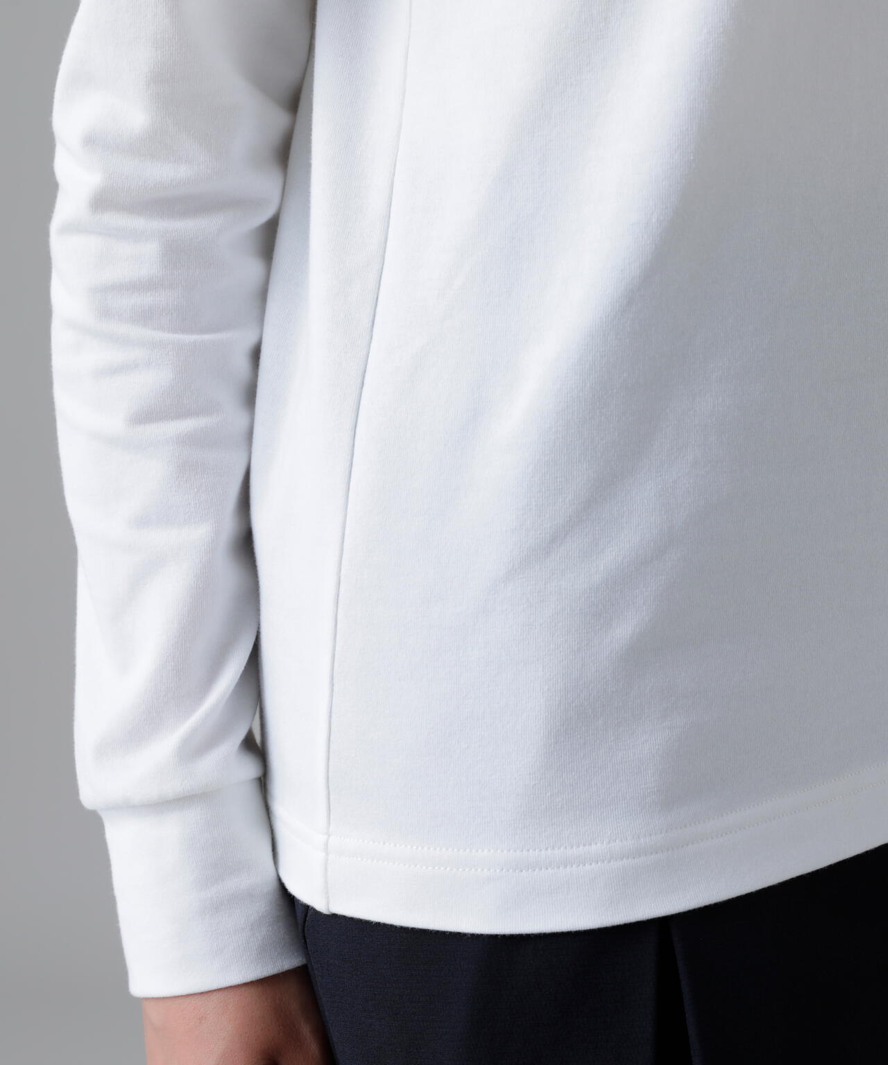 ベア天竺長袖ハイネックカットソー (WOMENS)