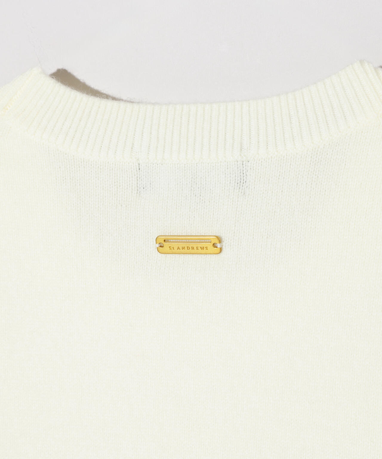 9Gアイレットリブ花柄クルーネックニットプルオーバー (WOMENS)