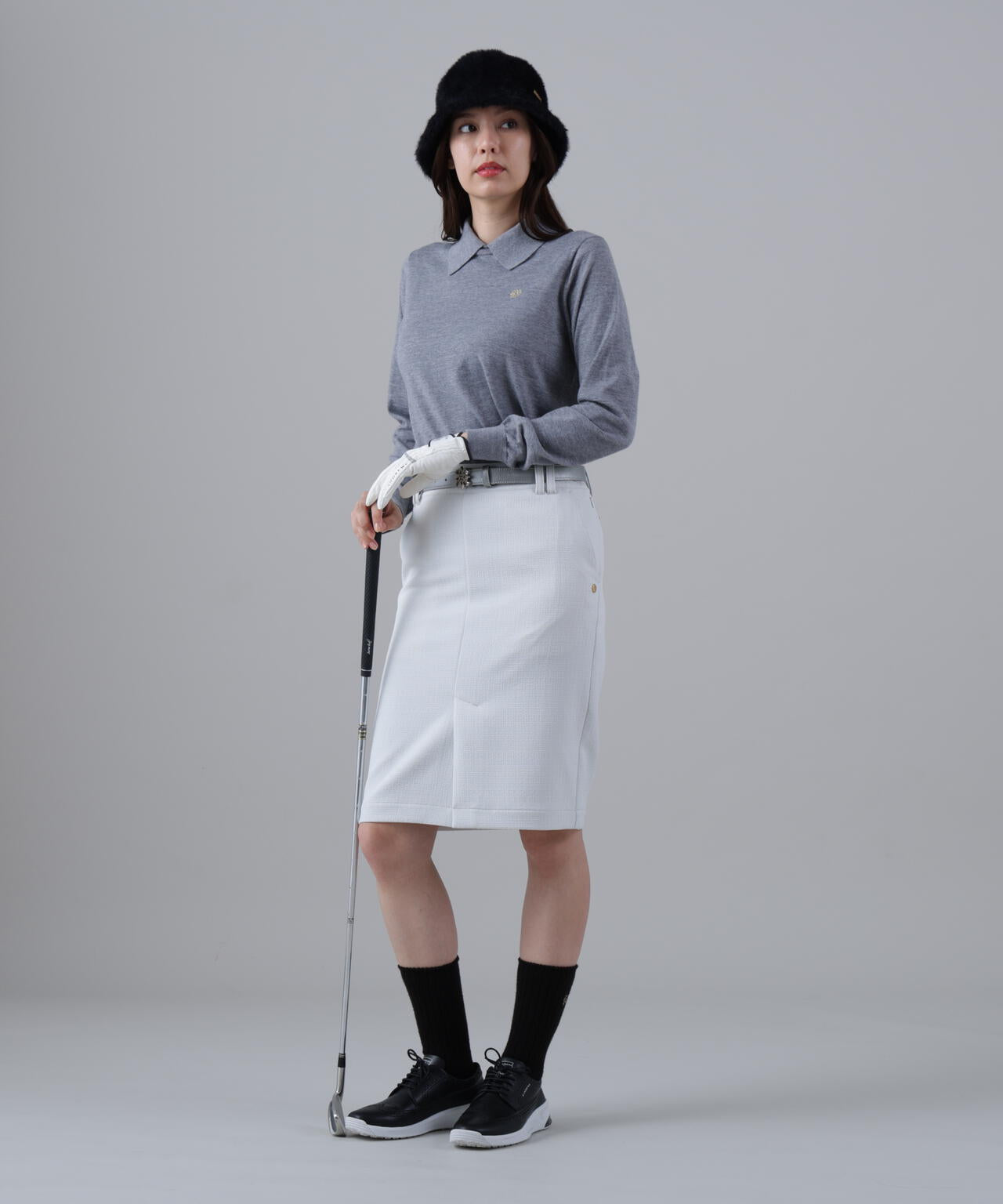 16G天竺襟付きクルーネックニットプルオーバー (WOMENS) | St ANDREWS