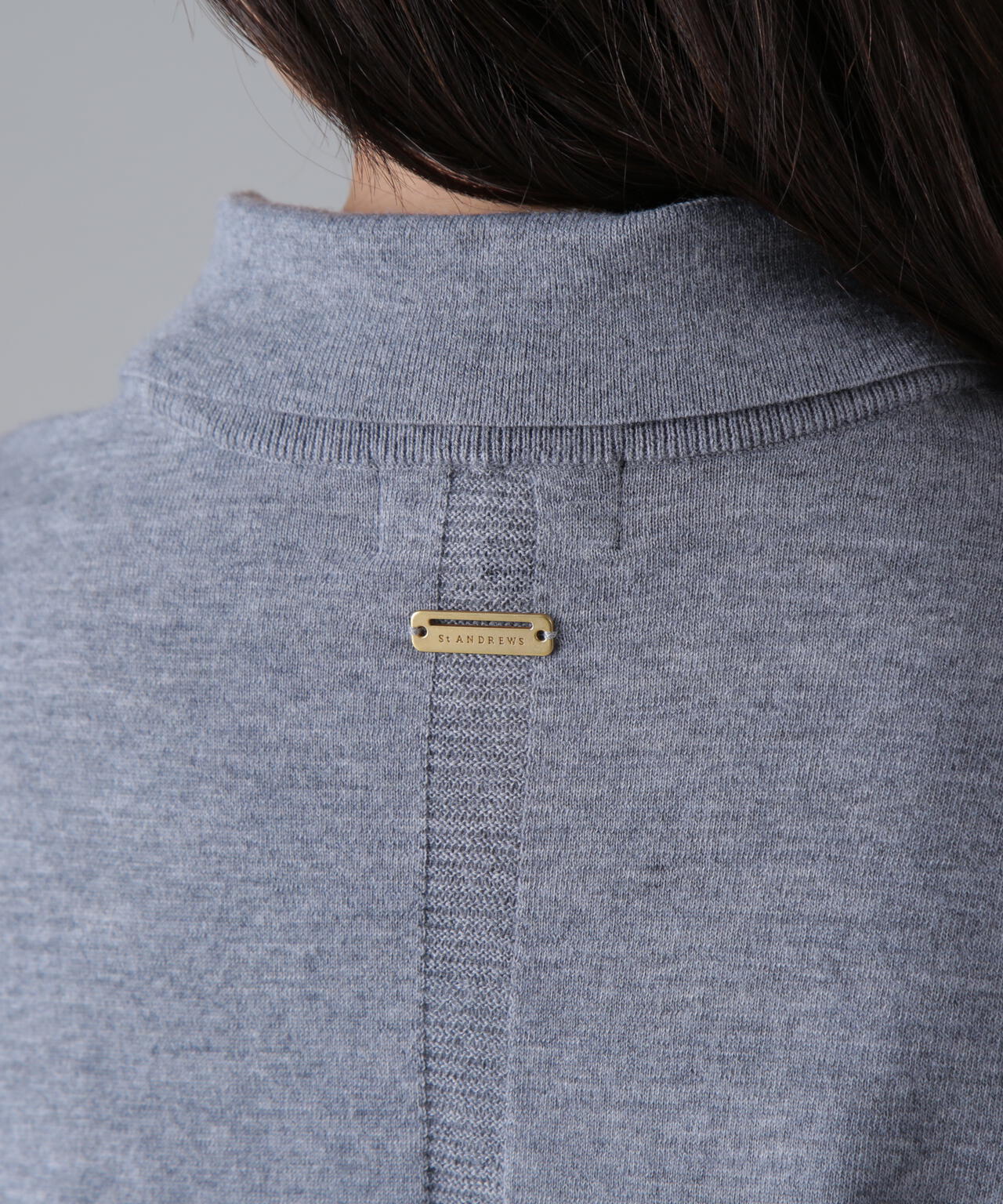 16G天竺襟付きクルーネックニットプルオーバー (WOMENS)