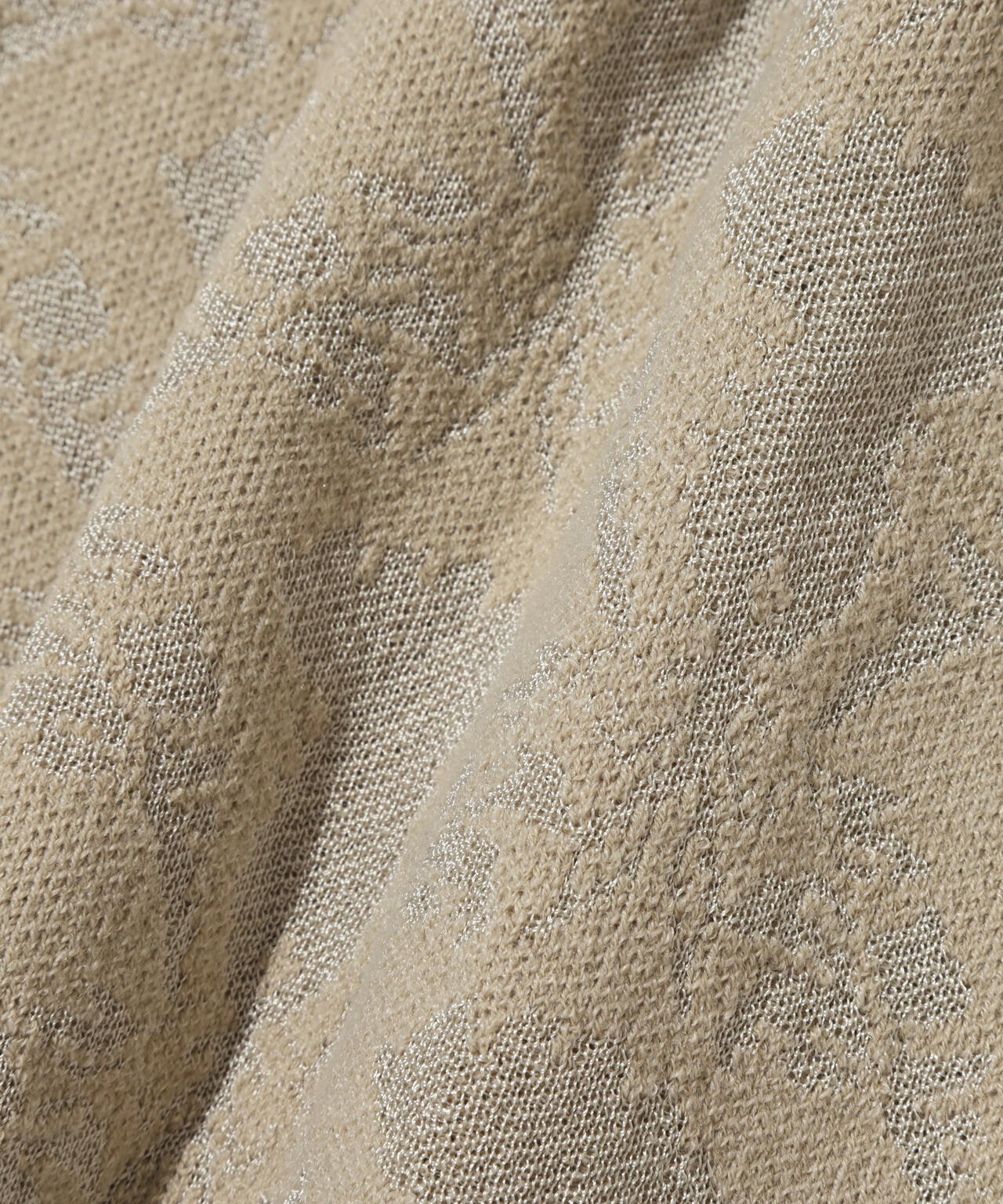 14Gアザミダマスクジャガードクルーネックニットプルオーバー (WOMENS