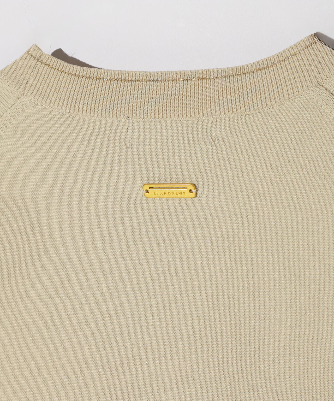 14G天竺×リブ クルーネックニットプルオーバー (WOMENS) | St ANDREWS