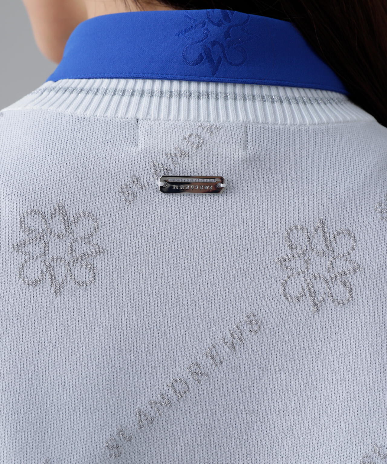 14Gロゴケルトジャガードクルーネックニットプルオーバー