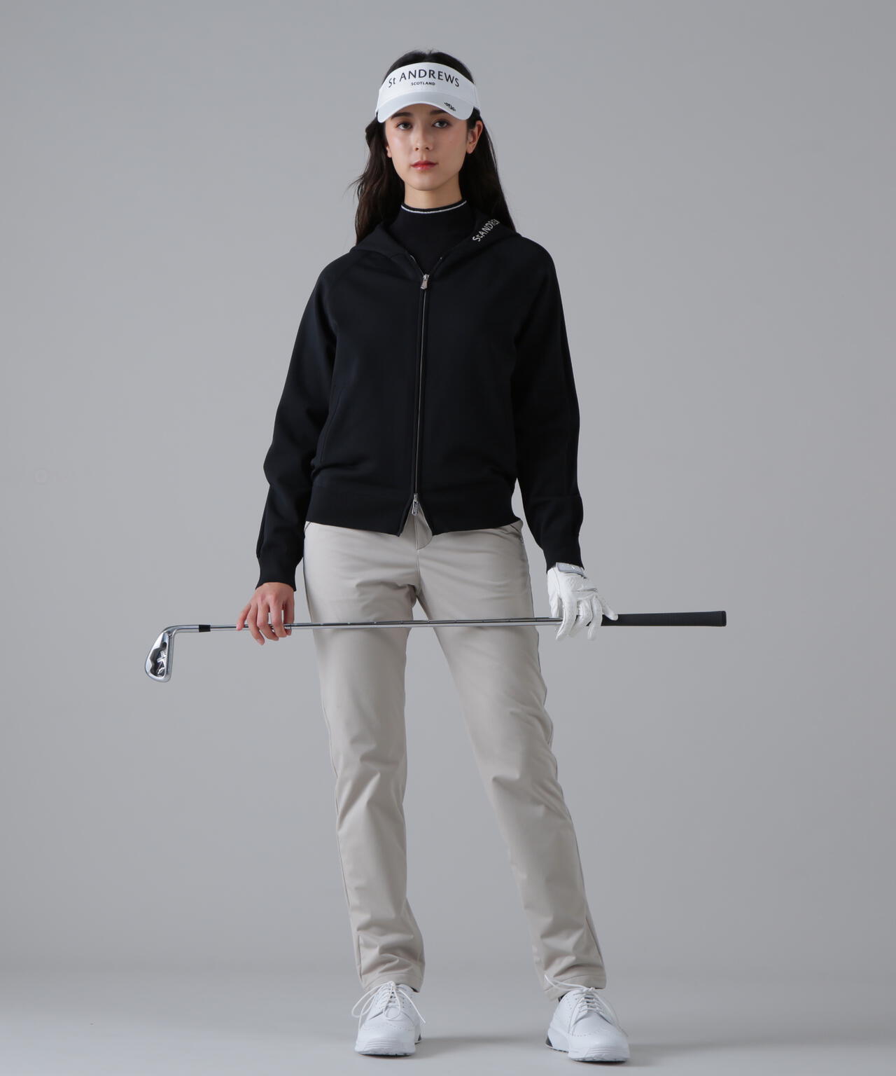 14G天竺×リブフルジップニットフーディ (WOMENS)