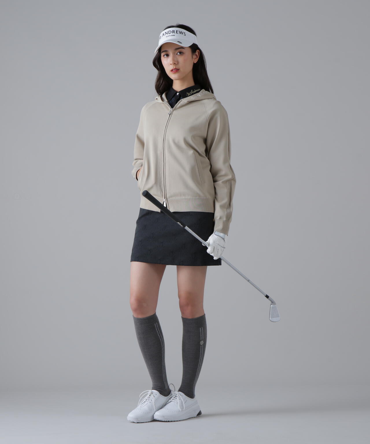 14G天竺×リブフルジップニットフーディ (WOMENS)