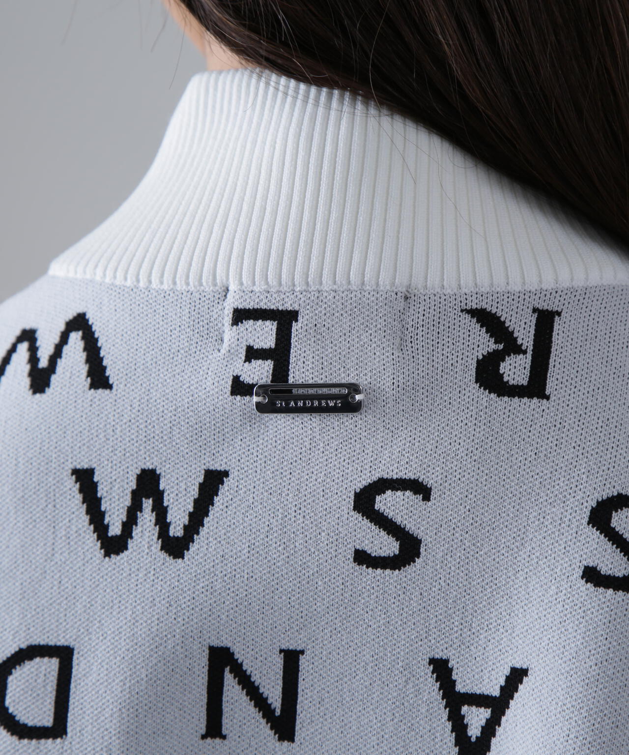 14Gロゴジャガードフルジップニット (WOMENS)