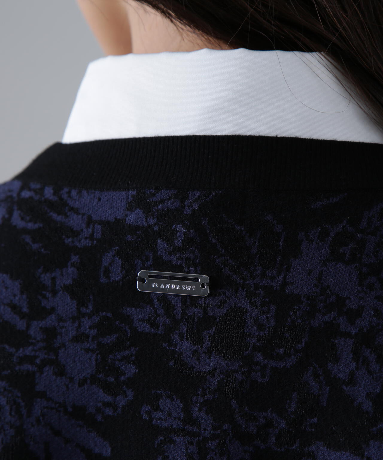 16Gボニースコットランドジャガードニットカーディガン (WOMENS)