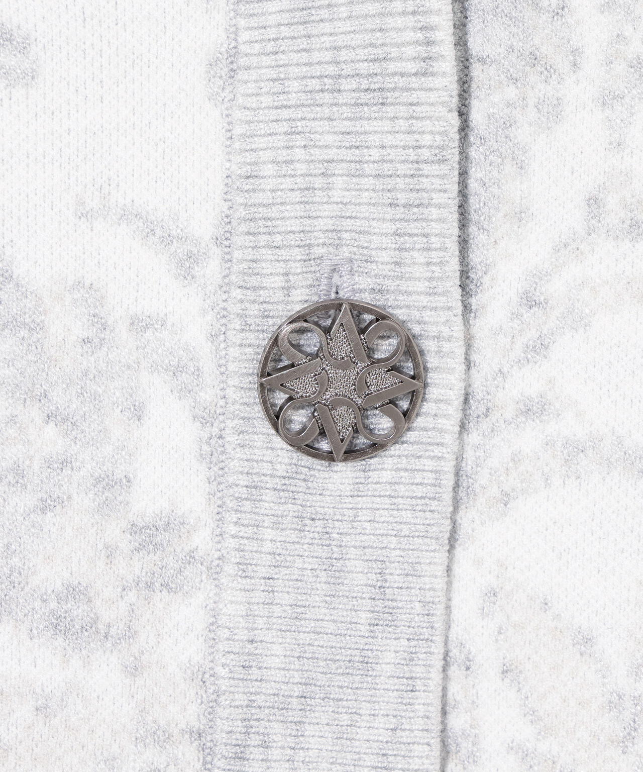 ST ANDREWS ニットカーディガン　セントアンドリュース　レディース　L 16Gボニースコットランドジャガードニットカーディガン (WOMENS) | St