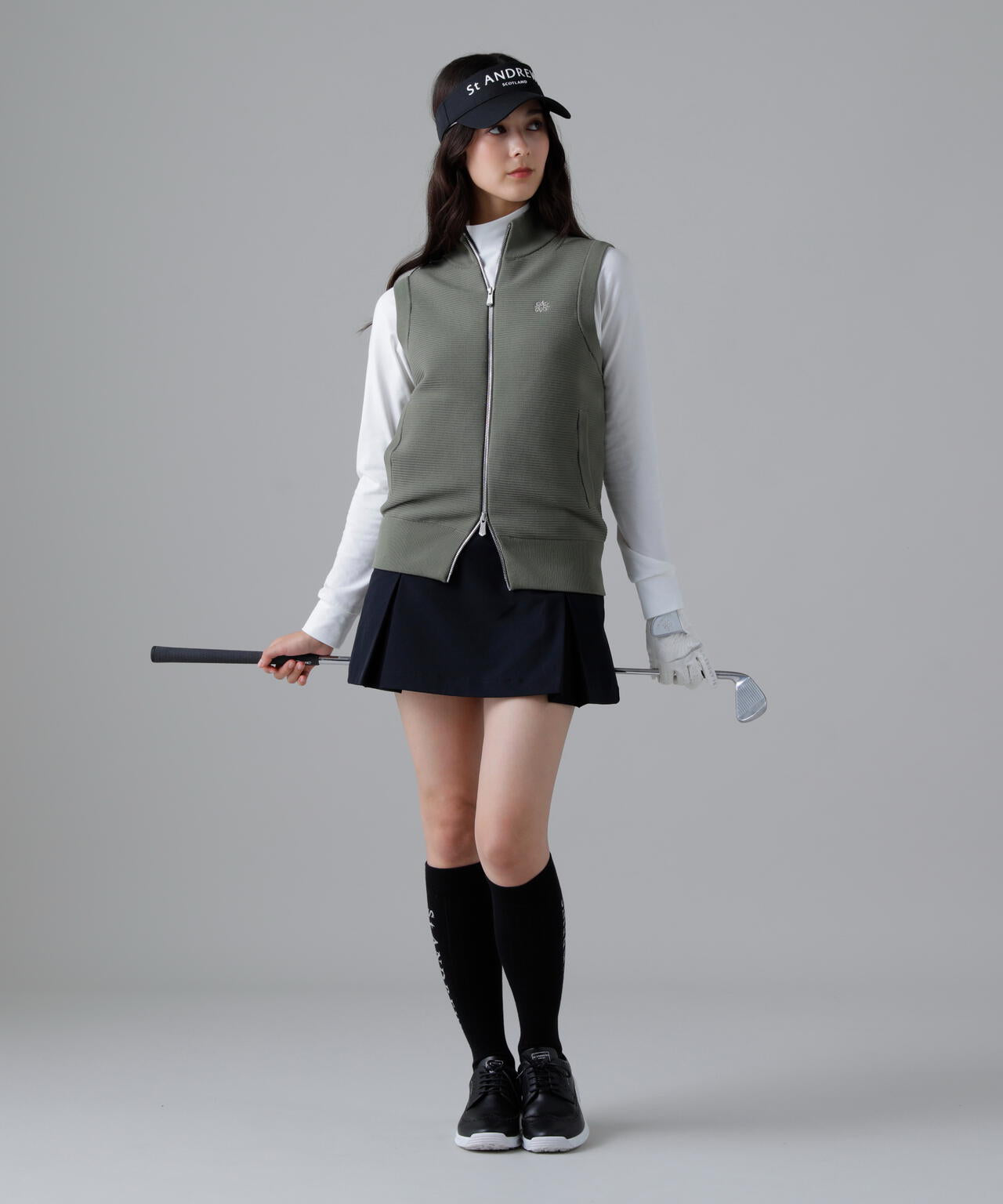 14Gフルジップアップニットベスト (WOMENS)