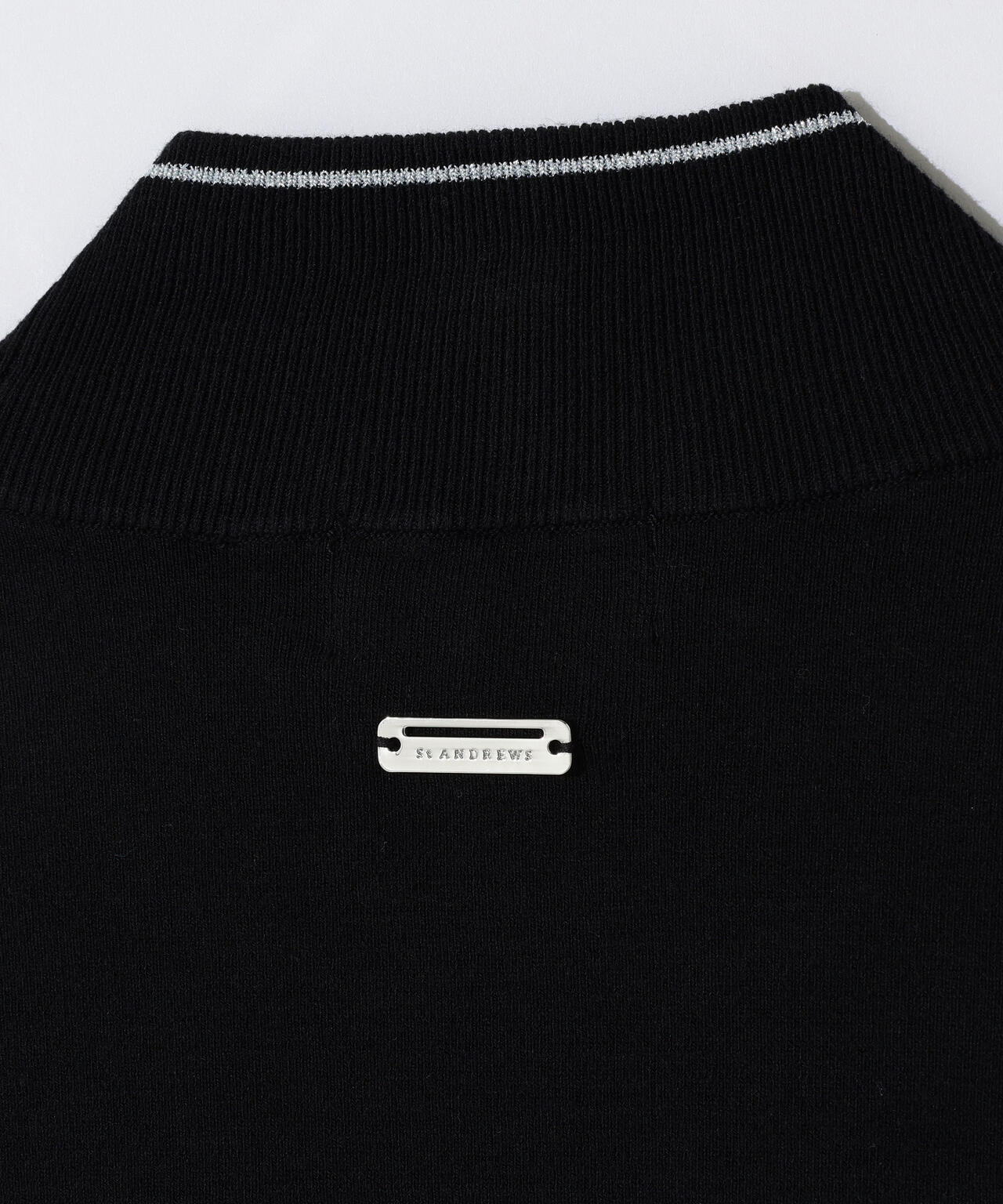 カシミヤタッチ天竺モックネックニットプルオーバー (WOMENS)