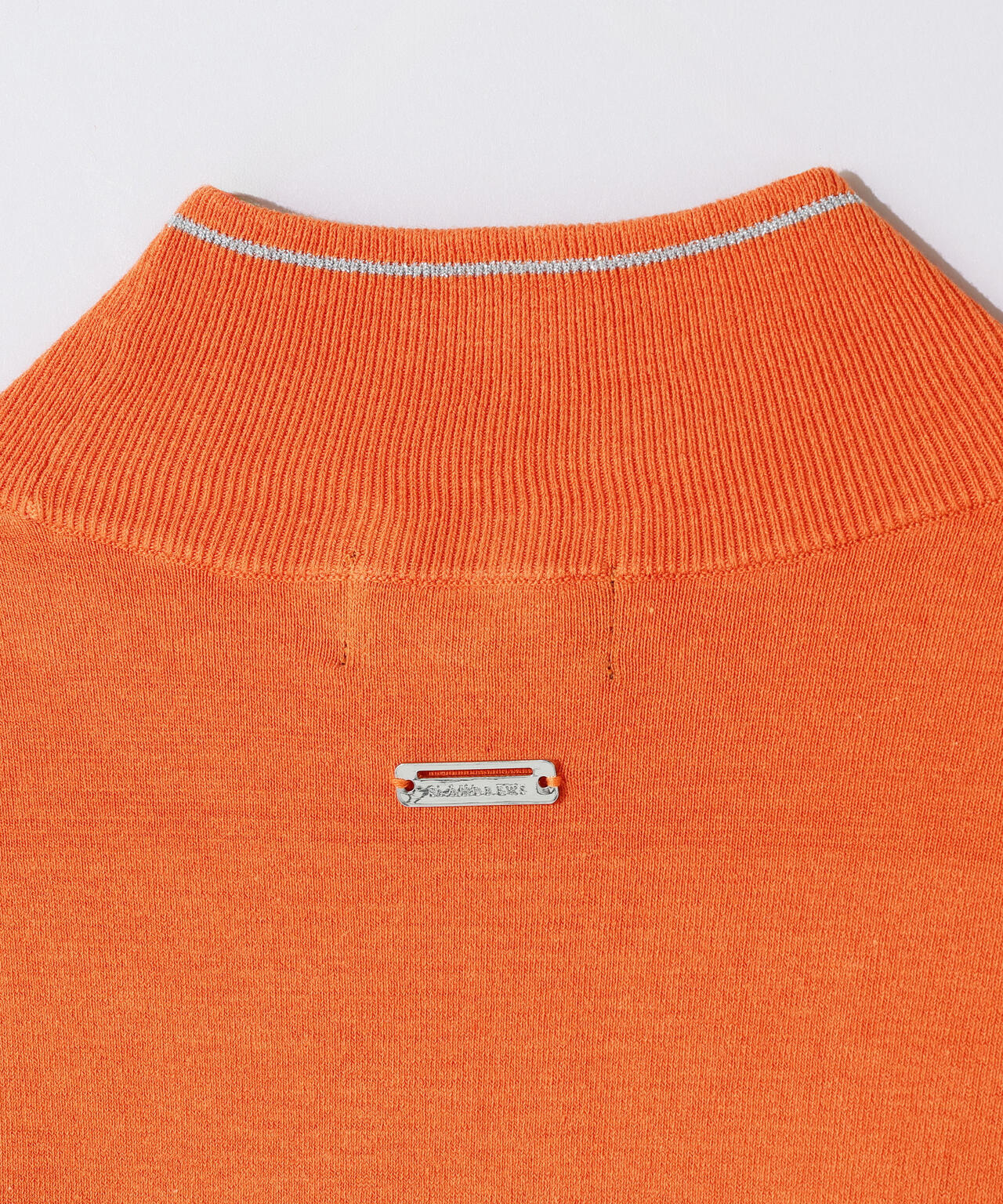 カシミヤタッチ天竺モックネックニットプルオーバー (WOMENS)